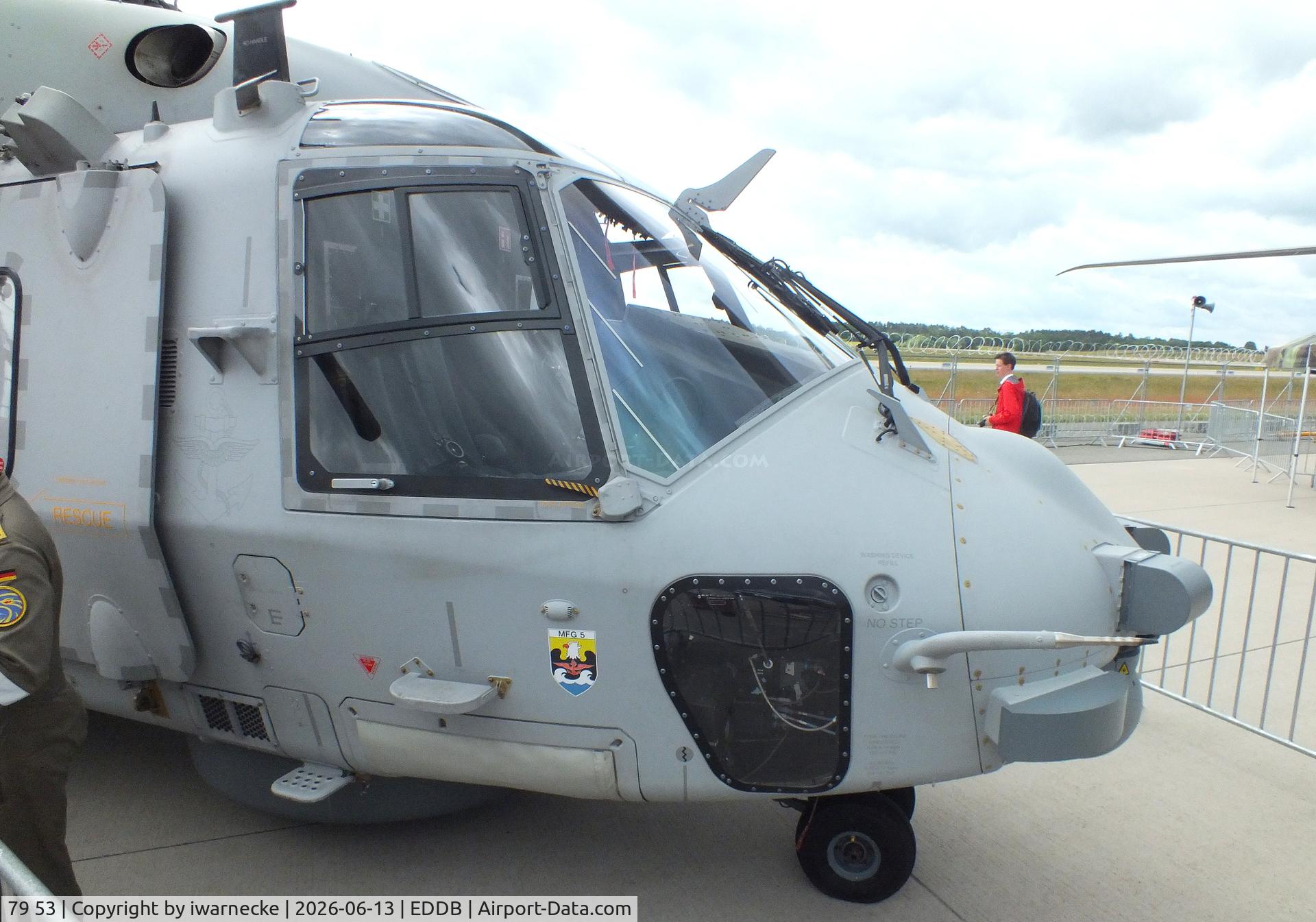 Aircraft 79 53, 2019 NHI NH-90 Caiman, c/n NGEN03, NHI NH90 NTH Sea Lion of the Marineflieger (German Navy) at ILA 2026, Berlin, at EDDB, photo by iwarnecke
