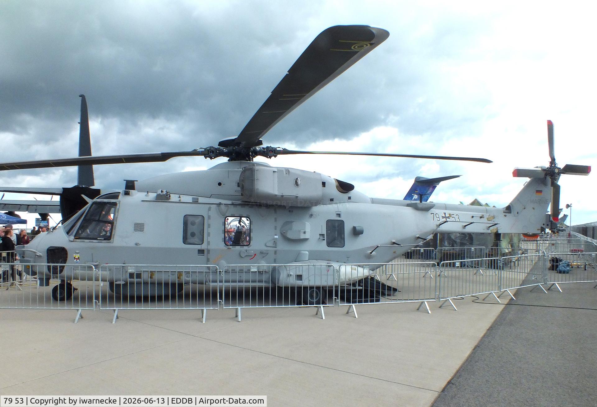 Aircraft 79 53, 2019 NHI NH-90 Caiman, c/n NGEN03, NHI NH90 NTH Sea Lion of the Marineflieger (German Navy) at ILA 2026, Berlin, at EDDB, photo by iwarnecke