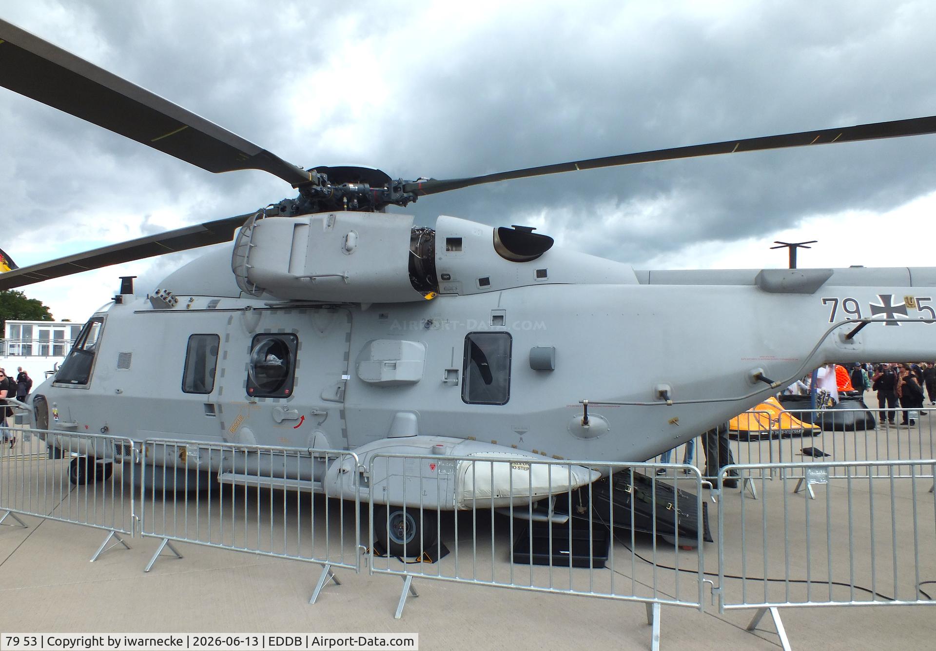 Aircraft 79 53, 2019 NHI NH-90 Caiman, c/n NGEN03, NHI NH90 NTH Sea Lion of the Marineflieger (German Navy) at ILA 2026, Berlin, at EDDB, photo by iwarnecke