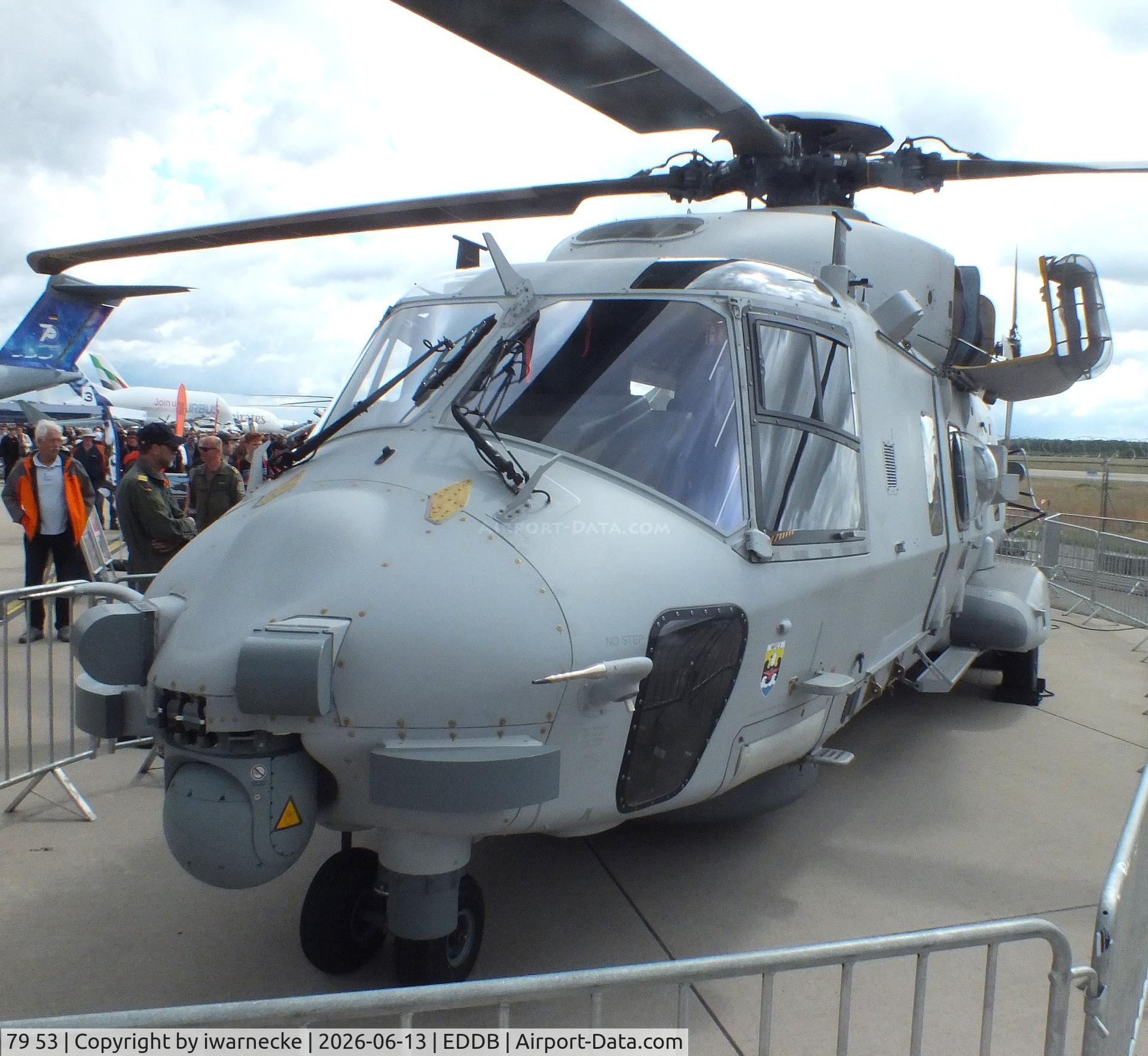 Aircraft 79 53, 2019 NHI NH-90 Caiman, c/n NGEN03, NHI NH90 NTH Sea Lion of the Marineflieger (German Navy) at ILA 2026, Berlin, at EDDB, photo by iwarnecke