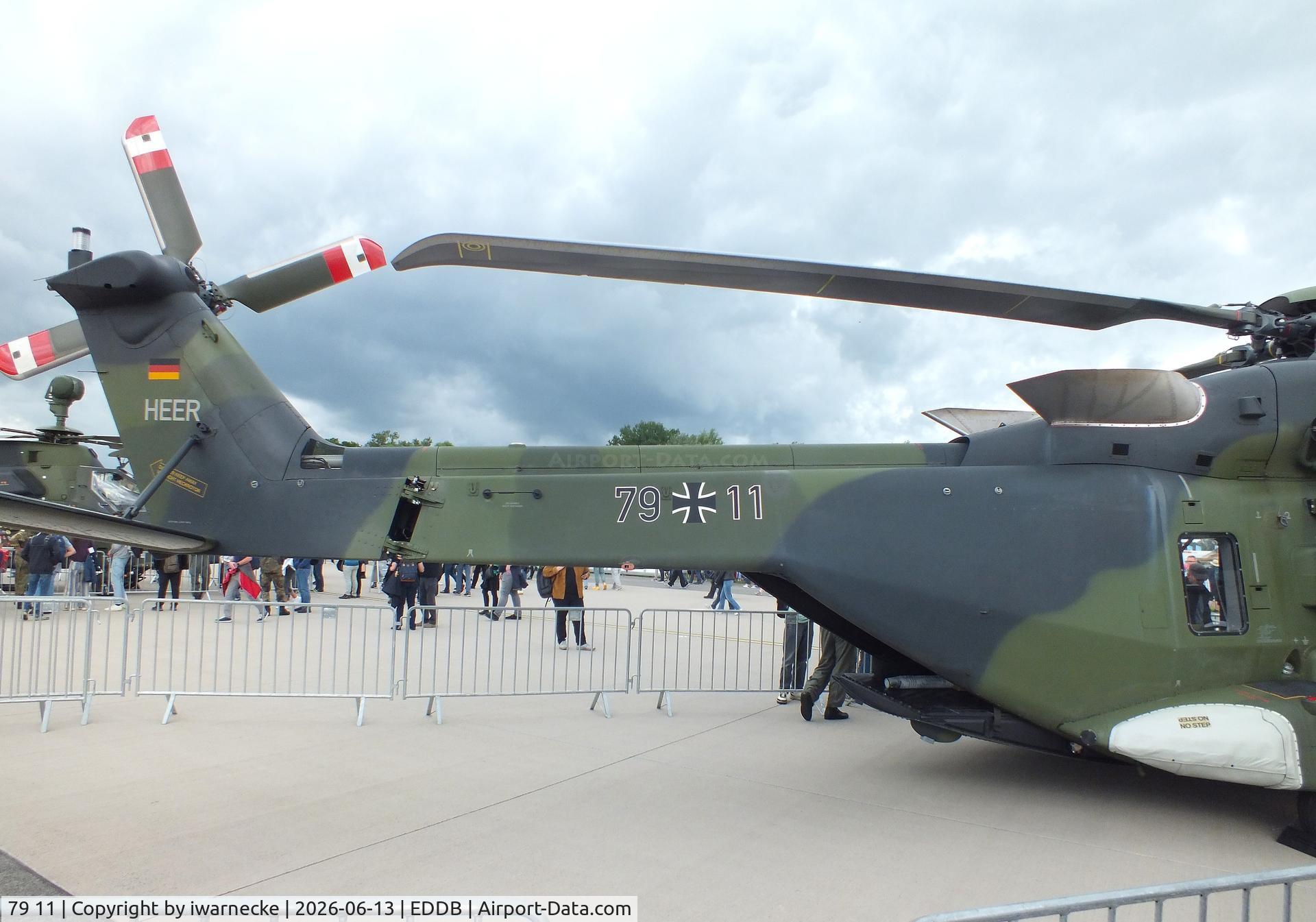 Aircraft 79 11, 2013 NHI NH-90 TTH HEER Caiman, c/n 1143, NHI NH90 TTH of the Heeresflieger (german army) at ILA 2026, Berlin, at EDDB, photo by iwarnecke