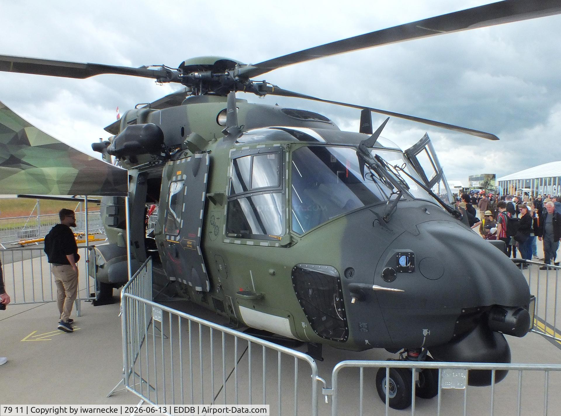 Aircraft 79 11, 2013 NHI NH-90 TTH HEER Caiman, c/n 1143, NHI NH90 TTH of the Heeresflieger (German Army) at ILA 2026, Berlin, at EDDB, photo by iwarnecke