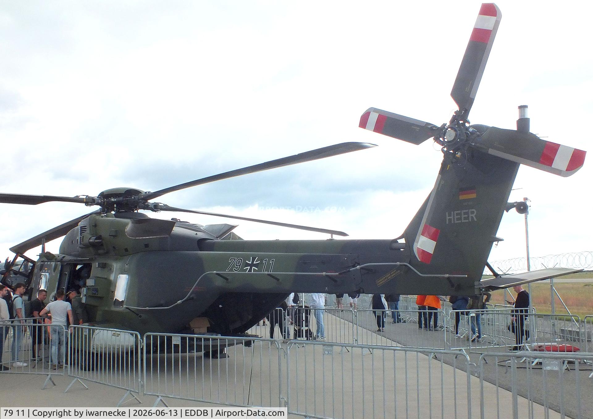 Aircraft 79 11, 2013 NHI NH-90 TTH HEER Caiman, c/n 1143, NHI NH90 TTH of the Heeresflieger (German Army) at ILA 2026, Berlin, at EDDB, photo by iwarnecke