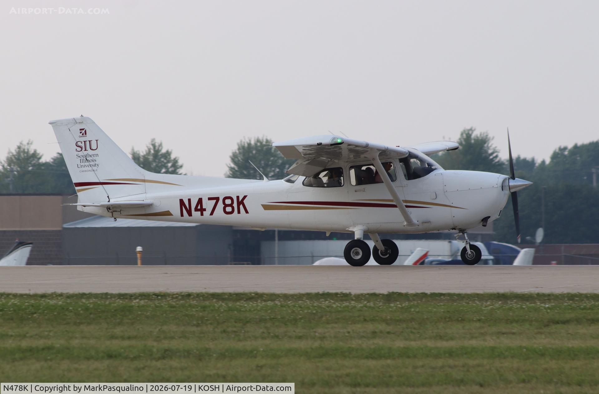 Aircraft N478K, 2023 Textron Aviation Inc 172S, c/n 172S12966, Cessna 172S, at KOSH, photo by MarkPasqualino