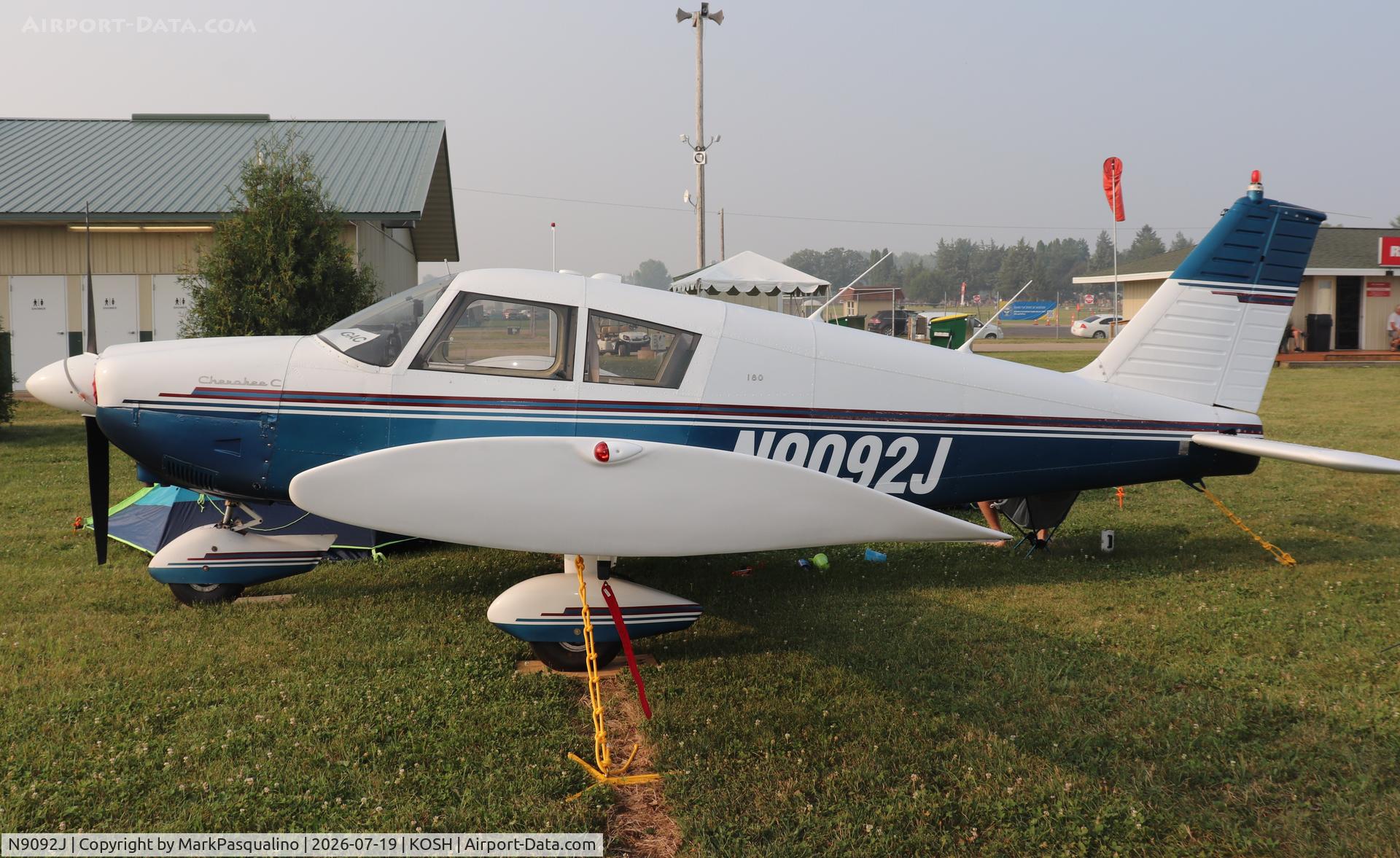 Aircraft N9092J, 1966 Piper PA-28-180, c/n 28-3130, Piper PA-28-180, at KOSH, photo by MarkPasqualino