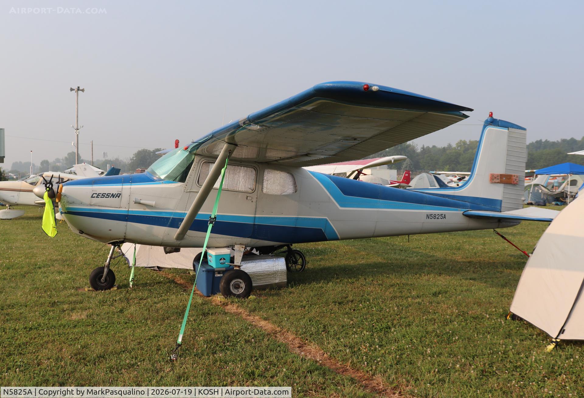 Aircraft N5825A, 1956 Cessna 172, c/n 28425, Cessna 172, at KOSH, photo by MarkPasqualino