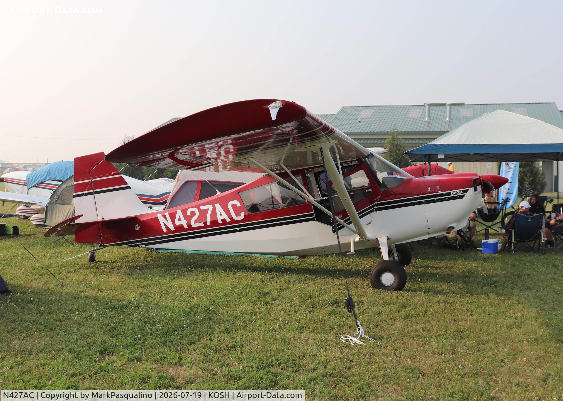 Aircraft N427AC, 2000 American Champion 7GCBC, c/n 1299-2000, American Champion 7GCBC, at KOSH, photo by MarkPasqualino
