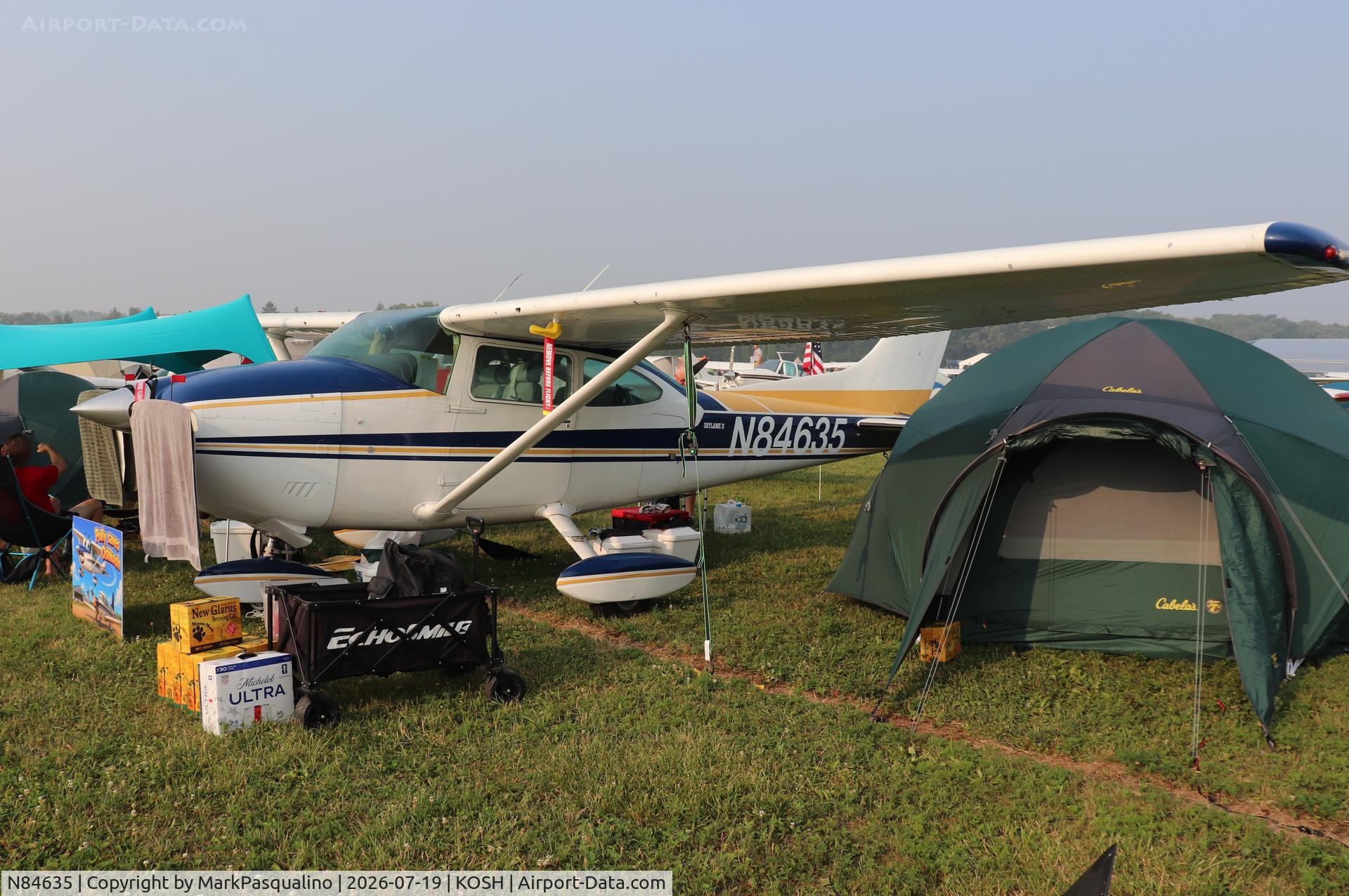 Aircraft N84635, 1973 Cessna 182P Skylane, c/n 18261888, Cessna 182P, at KOSH, photo by MarkPasqualino