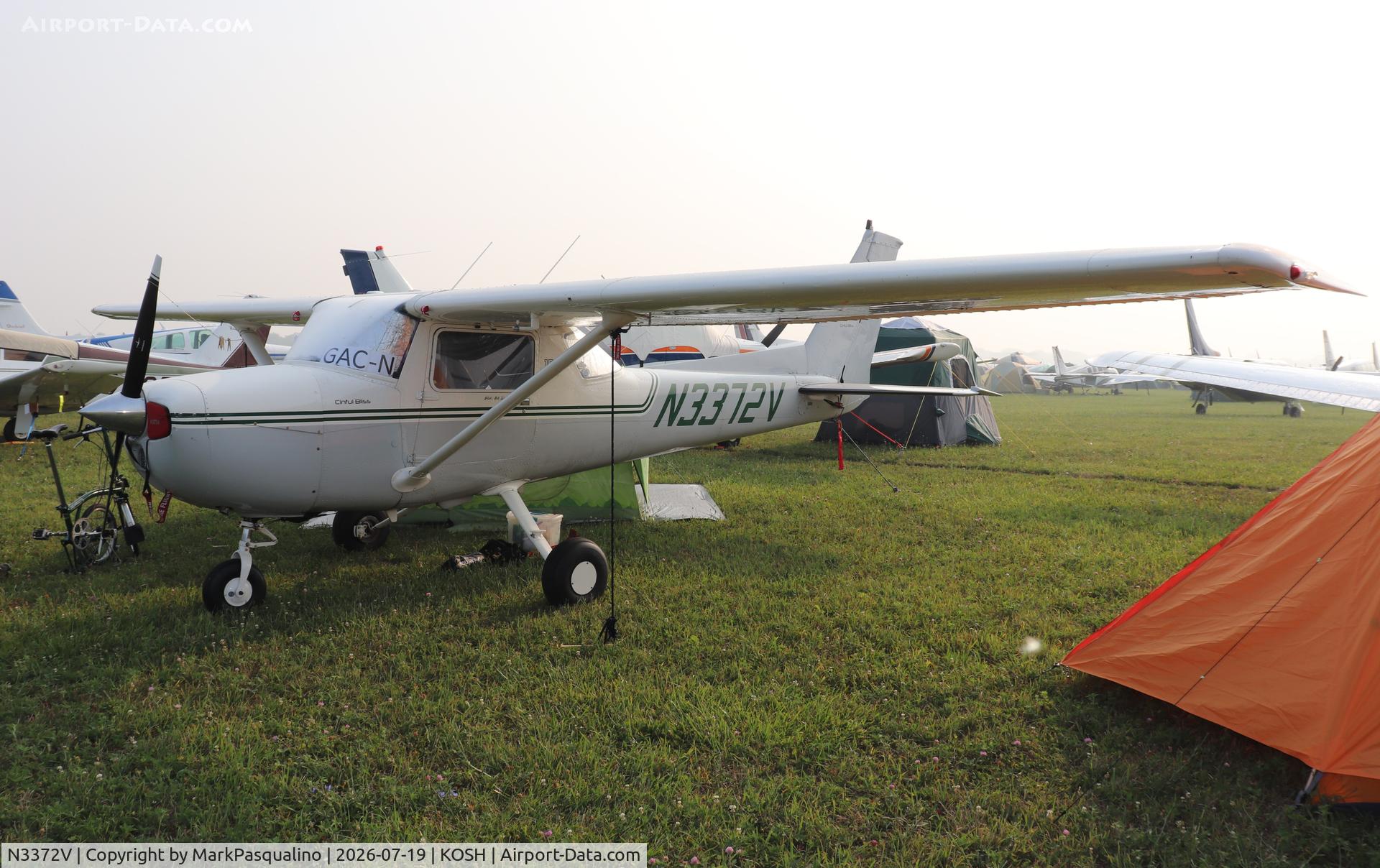 Aircraft N3372V, 1974 Cessna 150M, c/n 15076478, Cessna 150M, at KOSH, photo by MarkPasqualino