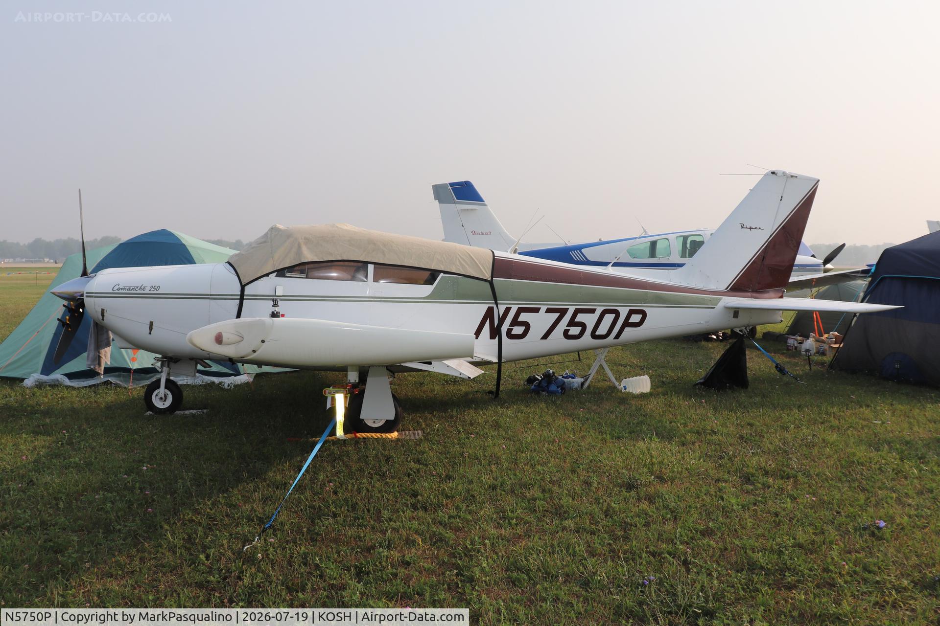 Aircraft N5750P, 1959 Piper PA-24-250 Comanche, c/n 24-825, Piper PA-24-250, at KOSH, photo by MarkPasqualino