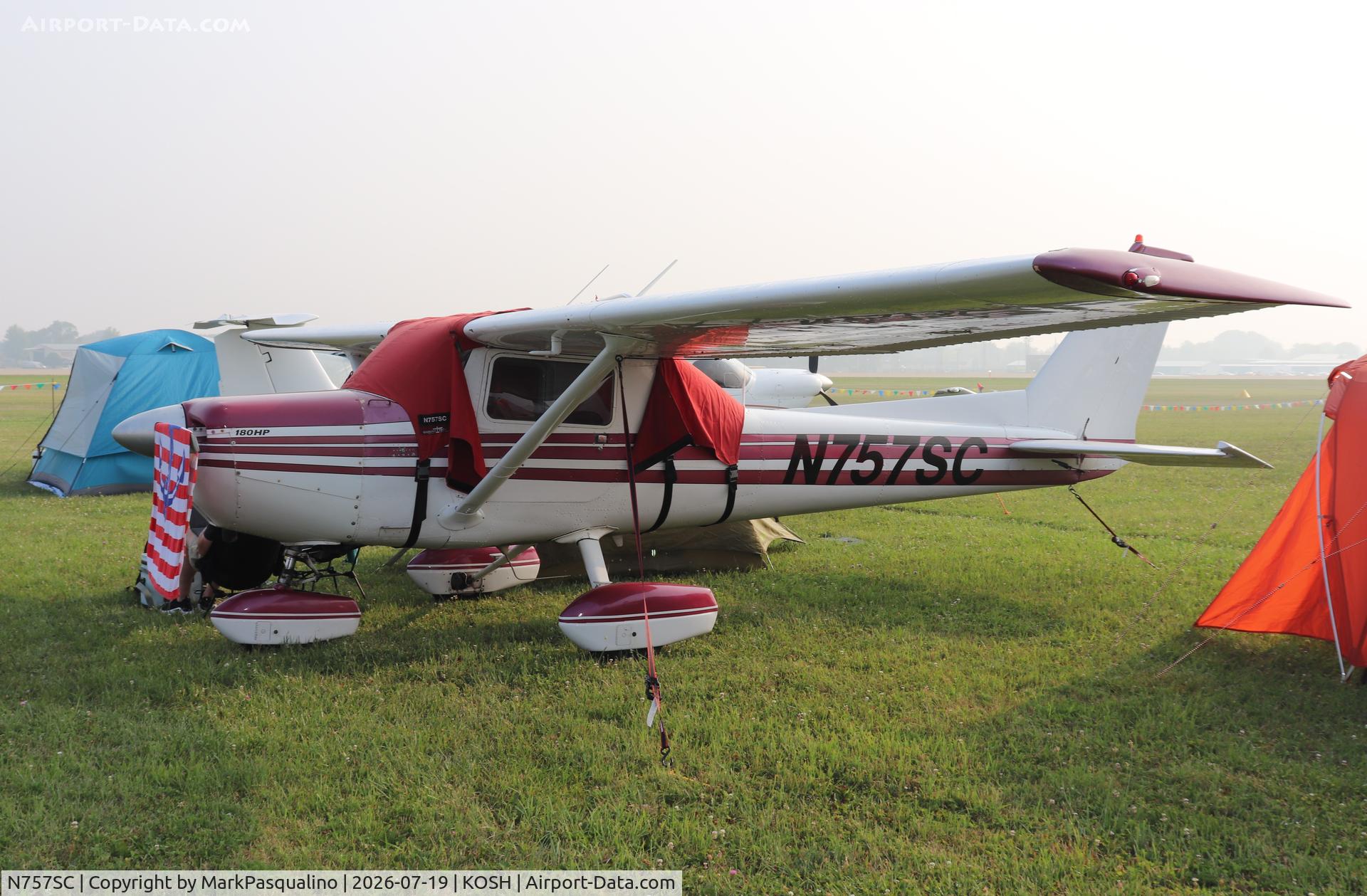 Aircraft N757SC, 1977 Cessna 152, c/n 15279959, Cessna 152, at KOSH, photo by MarkPasqualino