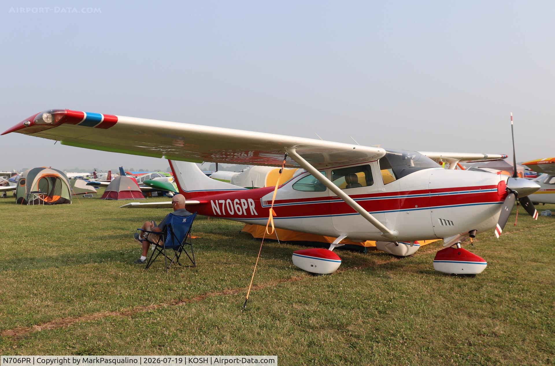 Aircraft N706PR, 1971 Cessna 182N Skylane, c/n 18260752, Cessna 182N, at KOSH, photo by MarkPasqualino