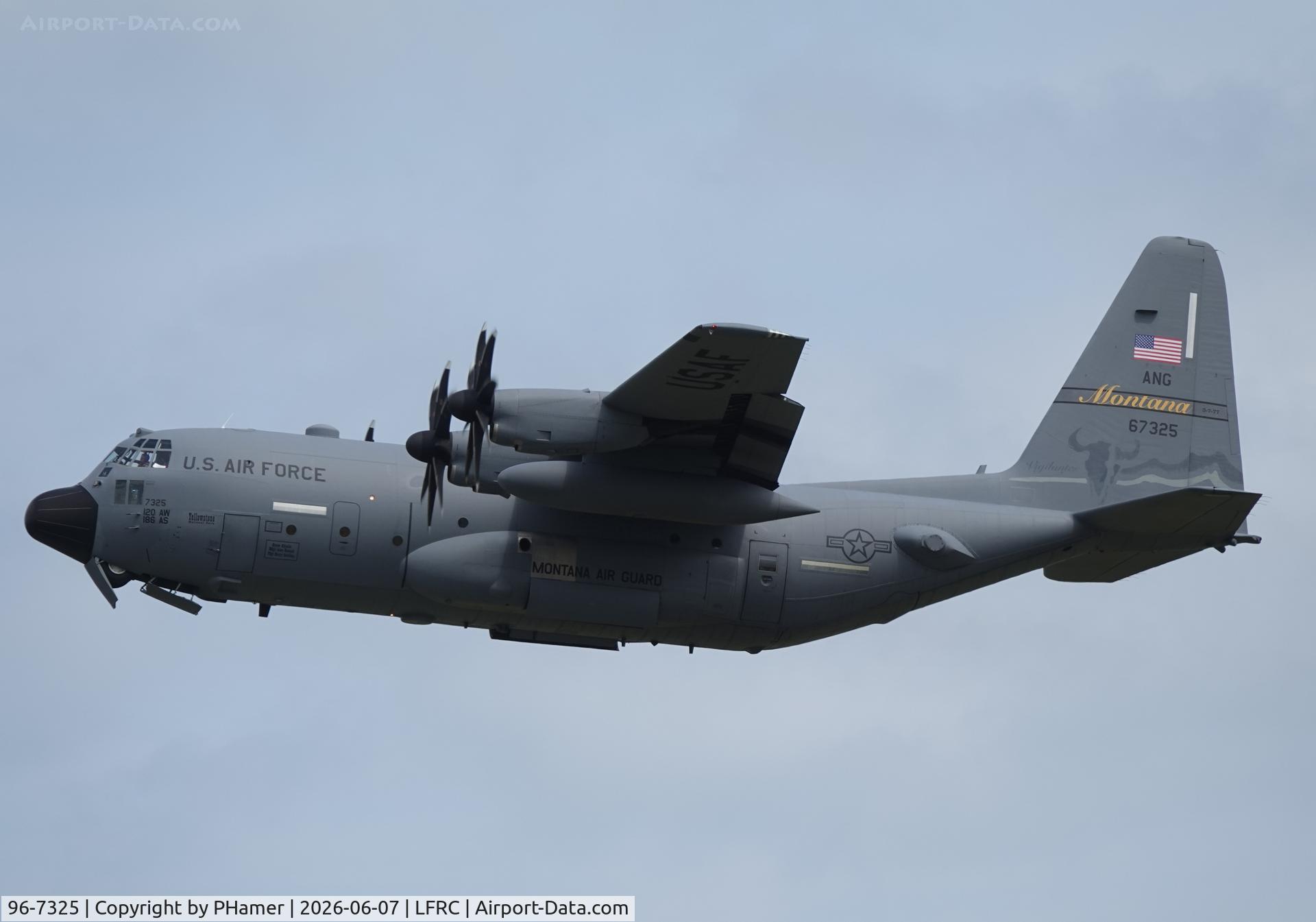 Aircraft 96-7325, 1997 Lockheed C-130H Hercules, c/n 382-5434, 82nd Anniversary of D-Day, at LFRC, photo by PHamer