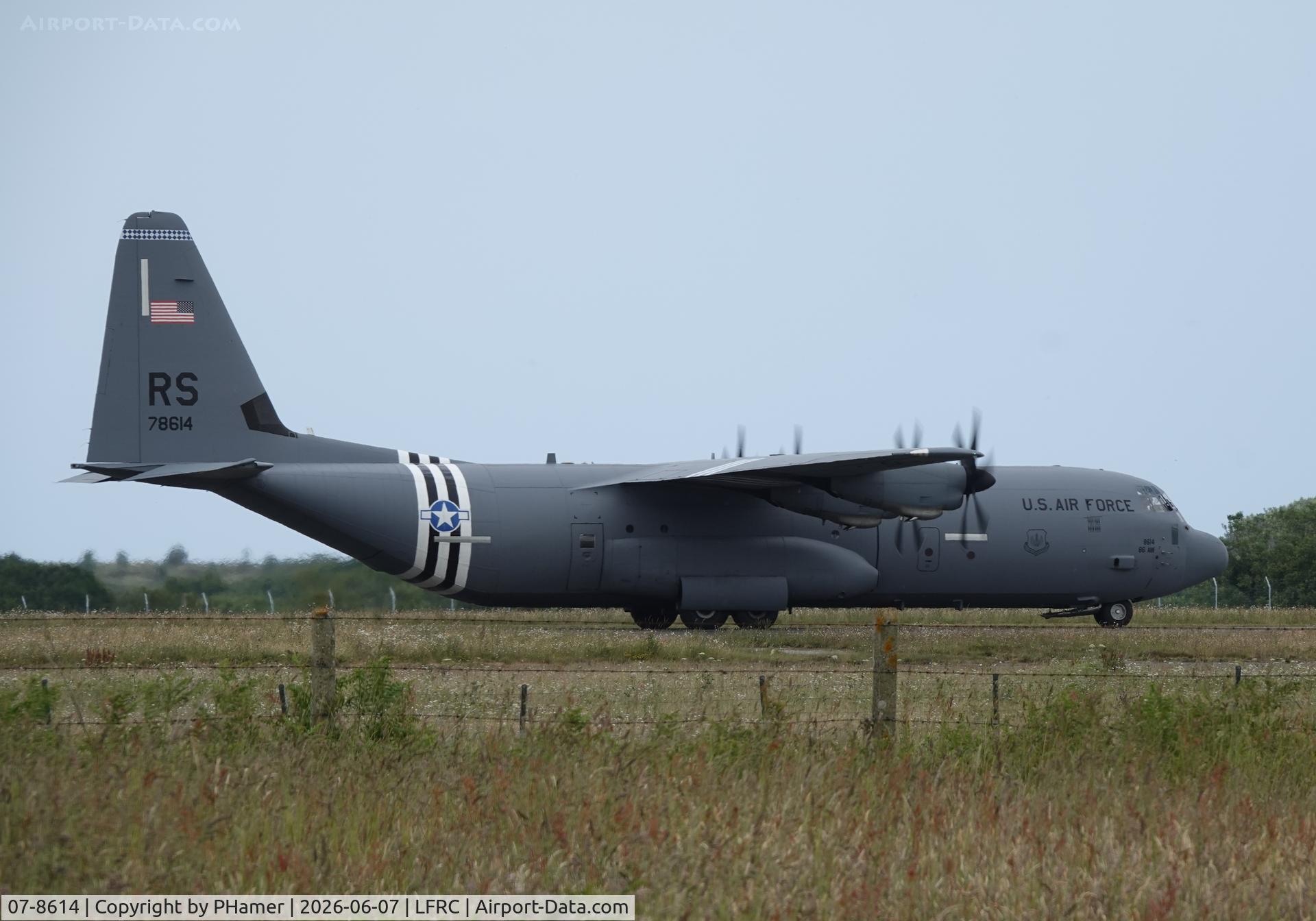 Aircraft 07-8614, 2010 Lockheed Martin C-130J-30 Super Hercules, c/n 382-5625, 82nd Anniversary of D-Day, at LFRC, photo by PHamer
