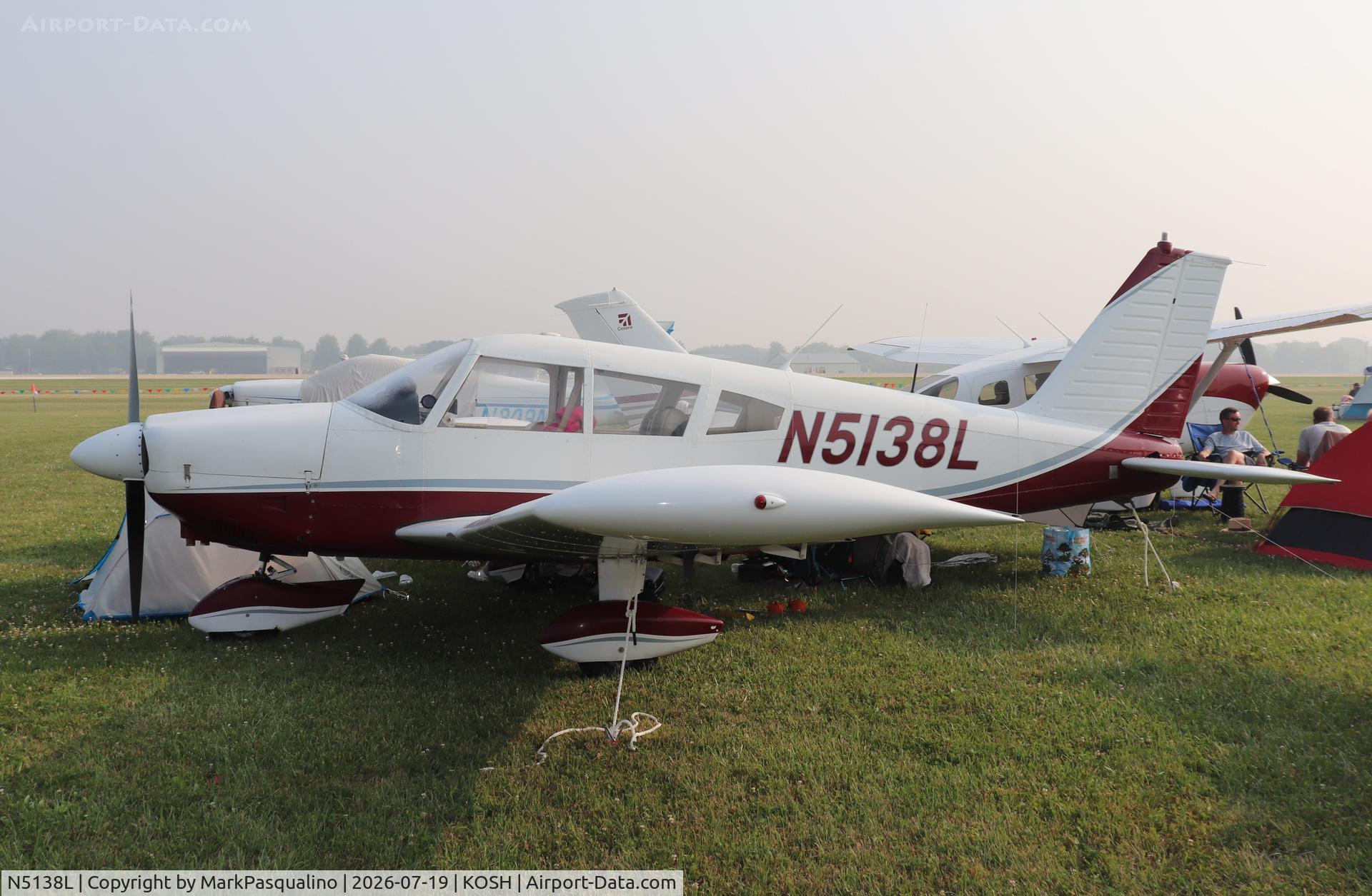Aircraft N5138L, 1967 Piper PA-28-180, c/n 28-4422, Piper PA-28-180, at KOSH, photo by MarkPasqualino