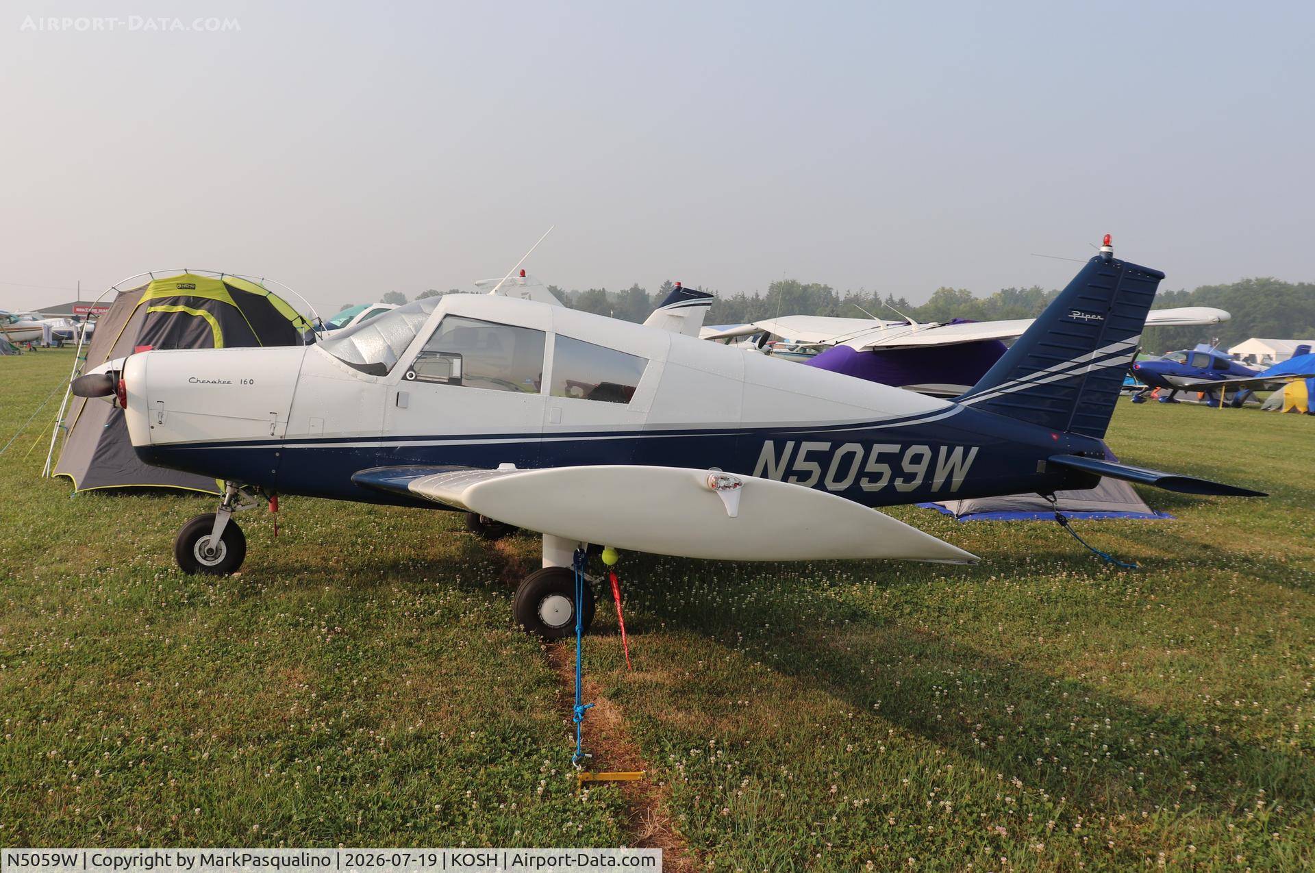 Aircraft N5059W, 1961 Piper PA-28, c/n 28-68, Piper PA-28, at KOSH, photo by MarkPasqualino