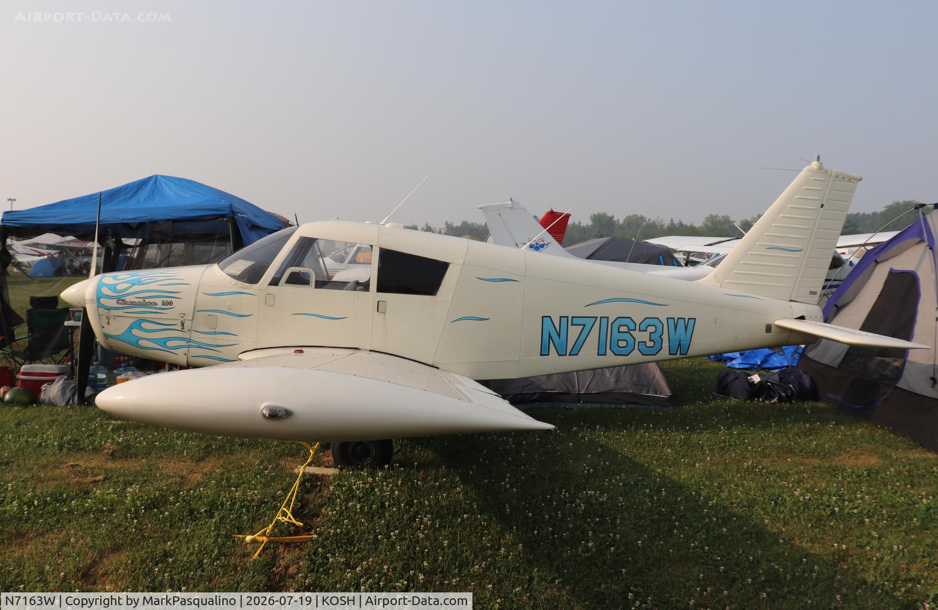 Aircraft N7163W, 1962 Piper PA-28-180, c/n 28-943, Piper PA-28-180, at KOSH, photo by MarkPasqualino