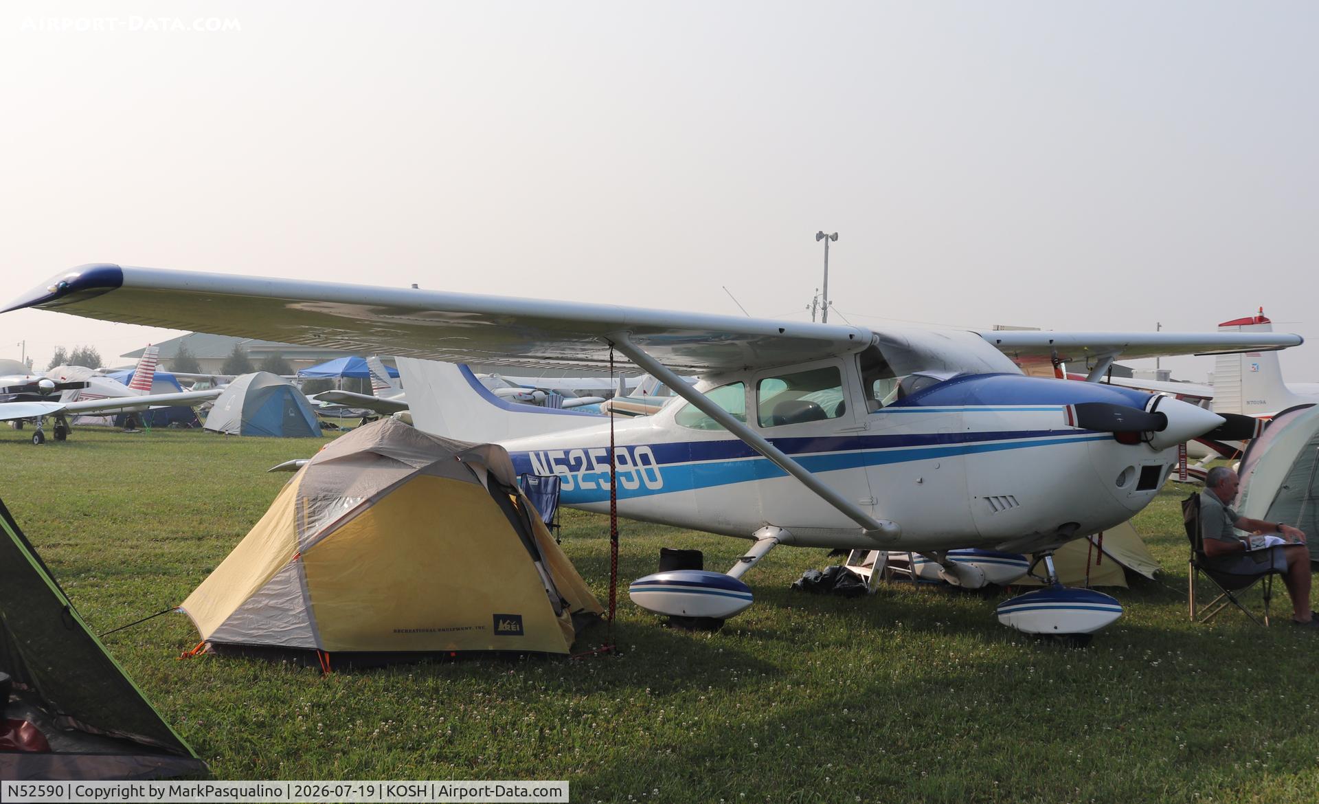 Aircraft N52590, 1973 Cessna 182P Skylane, c/n 18262692, Cessna 182P, at KOSH, photo by MarkPasqualino
