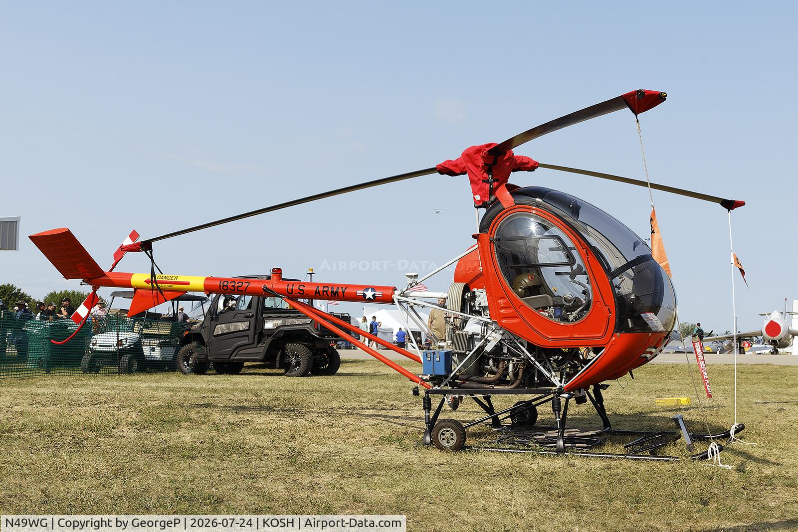 Aircraft N49WG, 1966 Hughes Tool Company TH-55A, c/n 66-18327 l/n 76-0616, Airventure 2026., at KOSH, photo by GeorgeP