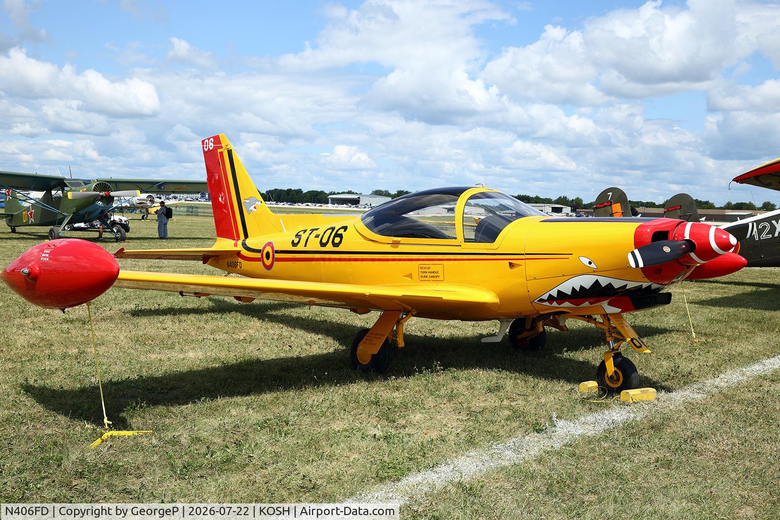 Aircraft N406FD, 1990 SIAI-Marchetti SF-260D, c/n 771, Airventure 2026., at KOSH, photo by GeorgeP