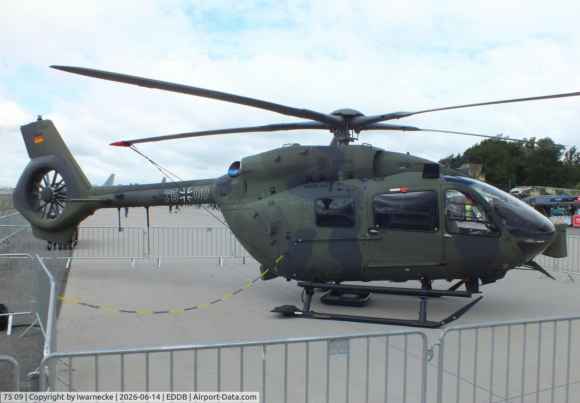 Aircraft 75 09, Airbus Helicopters H-145M, c/n not found_7509, Airbus Helicopters H145M (BK117 D-3M) of the Bundeswehr (German armed forces) at ILA 2026, Berlin, at EDDB, photo by iwarnecke