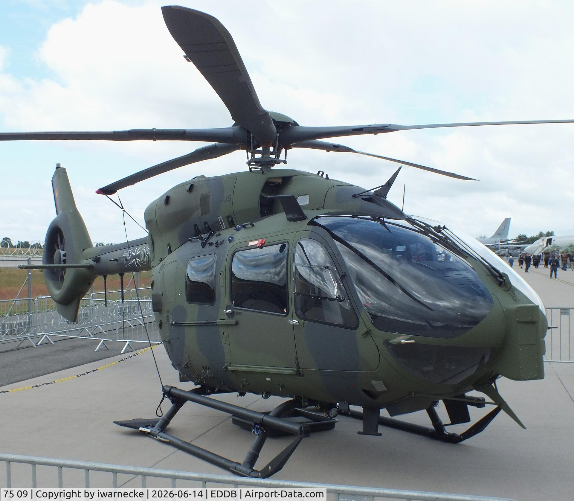Aircraft 75 09, Airbus Helicopters H-145M, c/n not found_7509, Airbus Helicopters H145M (BK117 D-3M) of the Bundeswehr (German armed forces) at ILA 2026, Berlin, at EDDB, photo by iwarnecke