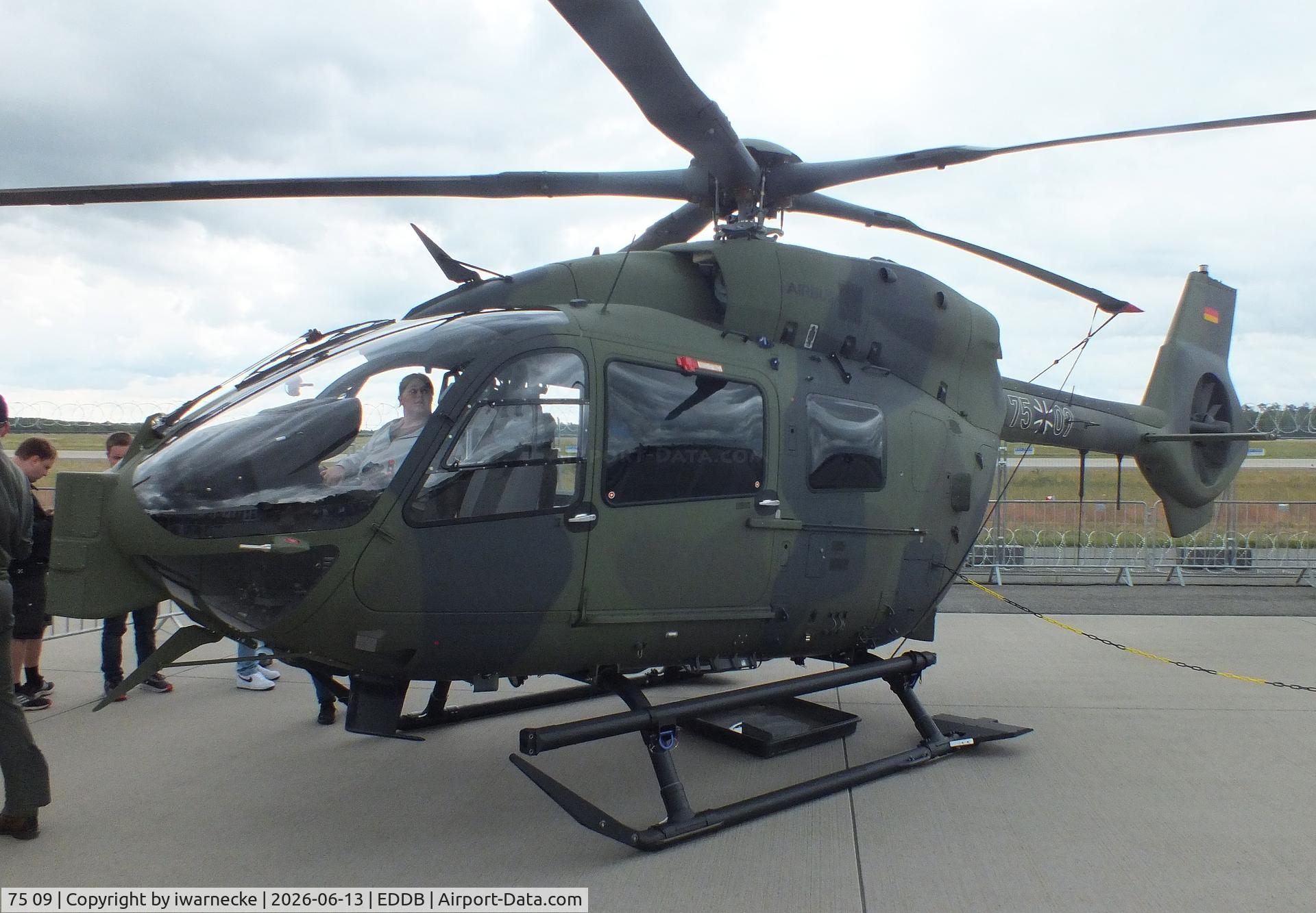 Aircraft 75 09, Airbus Helicopters H-145M, c/n not found_7509, Airbus Helicopters H145M (BK117 D-3M) of the Bundeswehr (German armed forces) at ILA 2026, Berlin, at EDDB, photo by iwarnecke