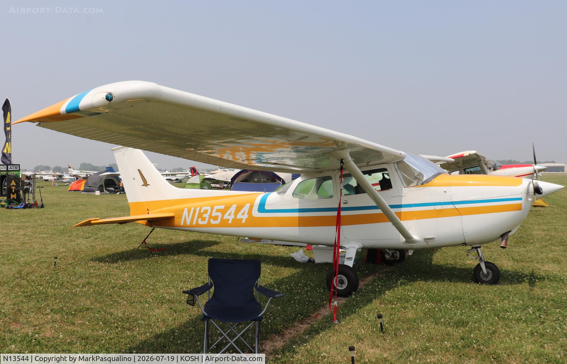 Aircraft N13544, 1973 Cessna 172M, c/n 17262837, Cessna 172M, at KOSH, photo by MarkPasqualino