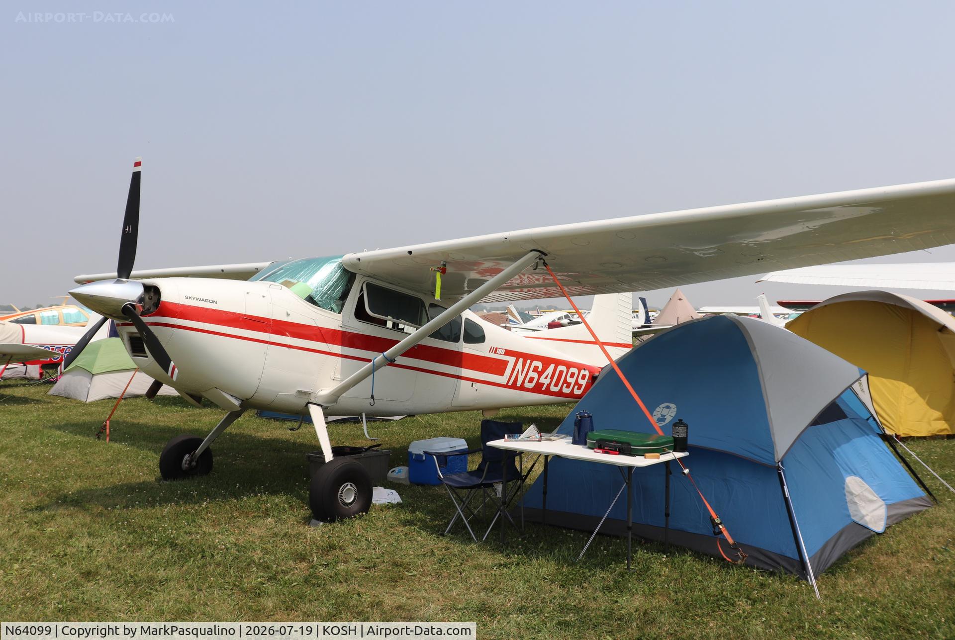 Aircraft N64099, 1977 Cessna 180K Skywagon, c/n 18052870, Cessna 180K, at KOSH, photo by MarkPasqualino