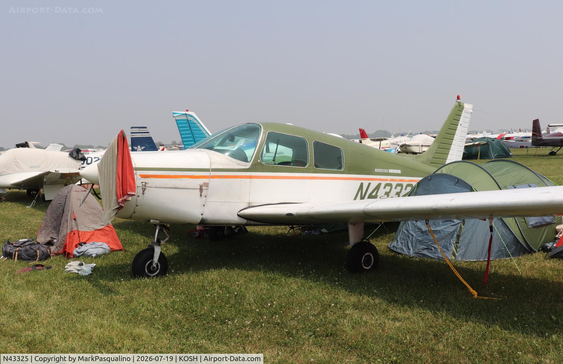 Aircraft N43325, 1974 Piper PA-28-140, c/n 28-7425358, Piper PA-28-140, at KOSH, photo by MarkPasqualino