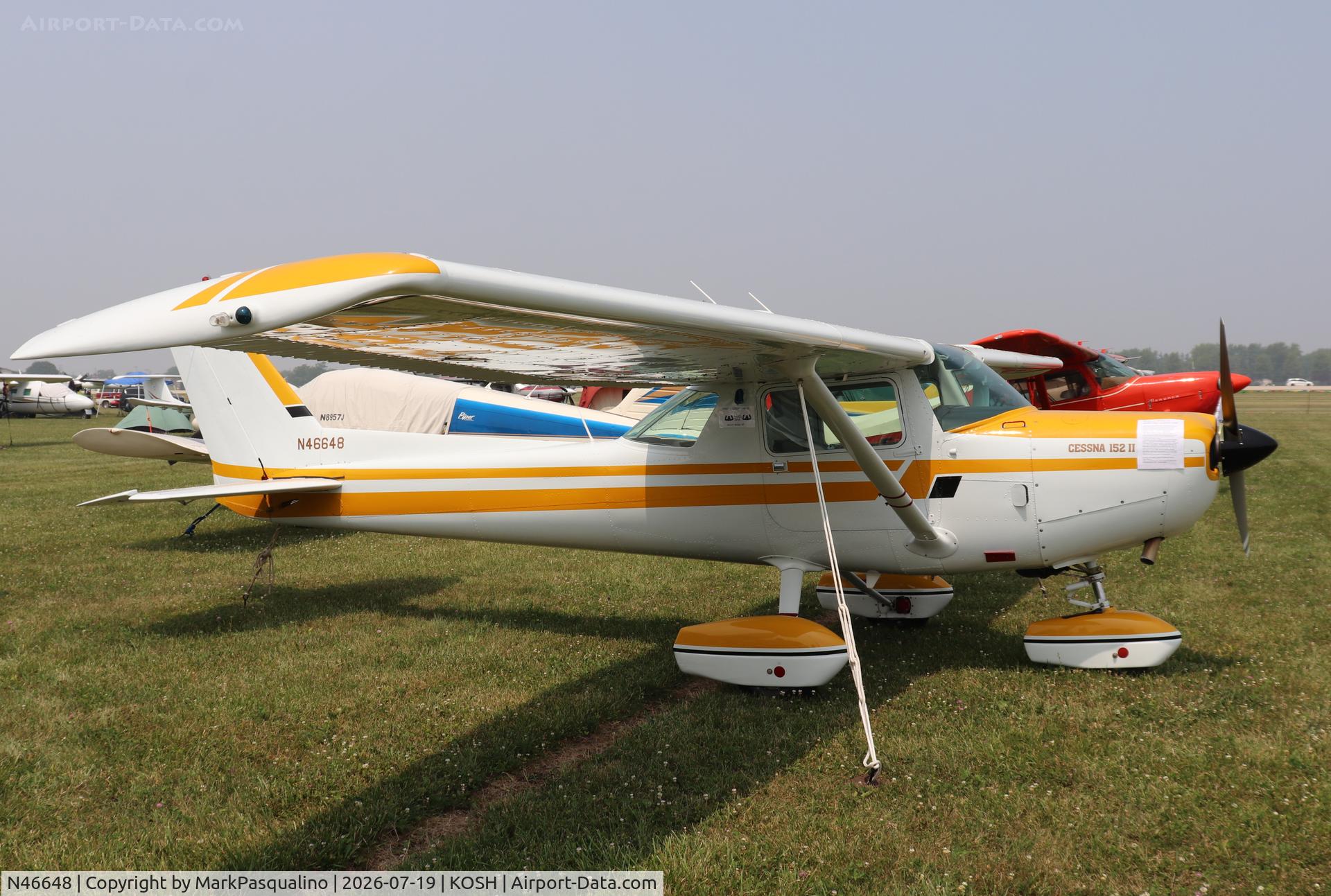 Aircraft N46648, 1978 Cessna 152, c/n 15283084, Cessna 152, at KOSH, photo by MarkPasqualino