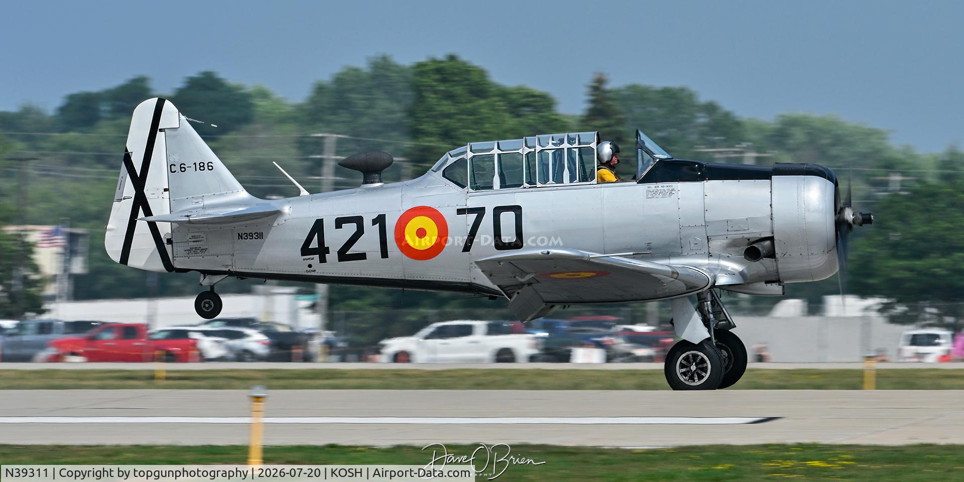 Aircraft N39311, North American AT-6, c/n 49-3003, Oshkosh 26, at KOSH, photo by topgunphotography
