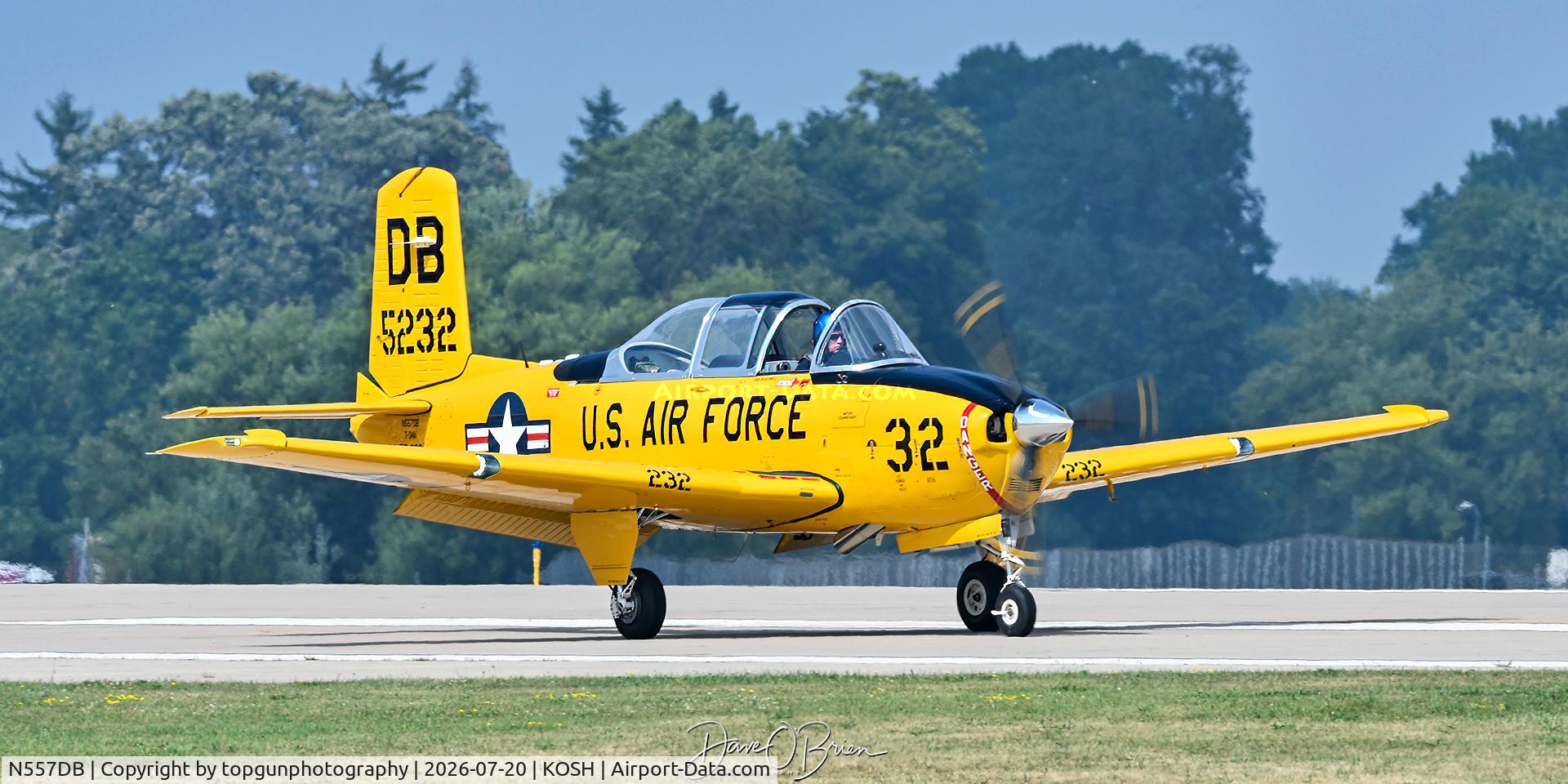 Aircraft N557DB, 1955 Beech T-34A Mentor Mentor, c/n G-789, Oshkosh 26, at KOSH, photo by topgunphotography