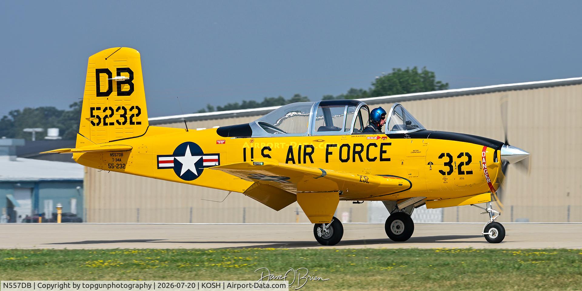 Aircraft N557DB, 1955 Beech T-34A Mentor Mentor, c/n G-789, Oshkosh 26, at KOSH, photo by topgunphotography