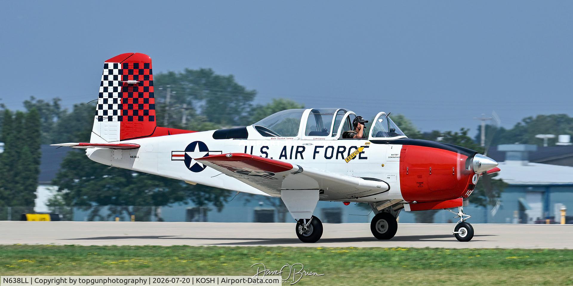 Aircraft N638LL, 1954 Beech T-34A (A45) Mentor Mentor, c/n G-93, Oshkosh 26, at KOSH, photo by topgunphotography