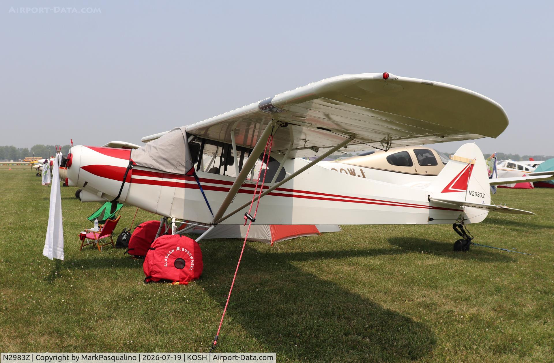 Aircraft N2983Z, 1959 Piper PA-18A 150 Super Cub, c/n 18-7094, Piper PA-18A-150, at KOSH, photo by MarkPasqualino