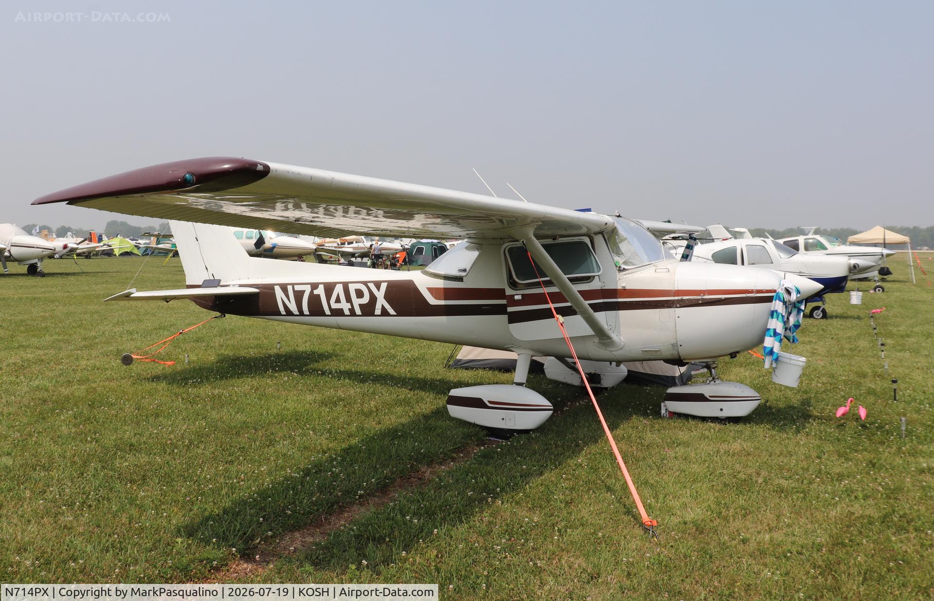 Aircraft N714PX, 1977 Cessna 150M, c/n 15079337, Cessna 150M, at KOSH, photo by MarkPasqualino