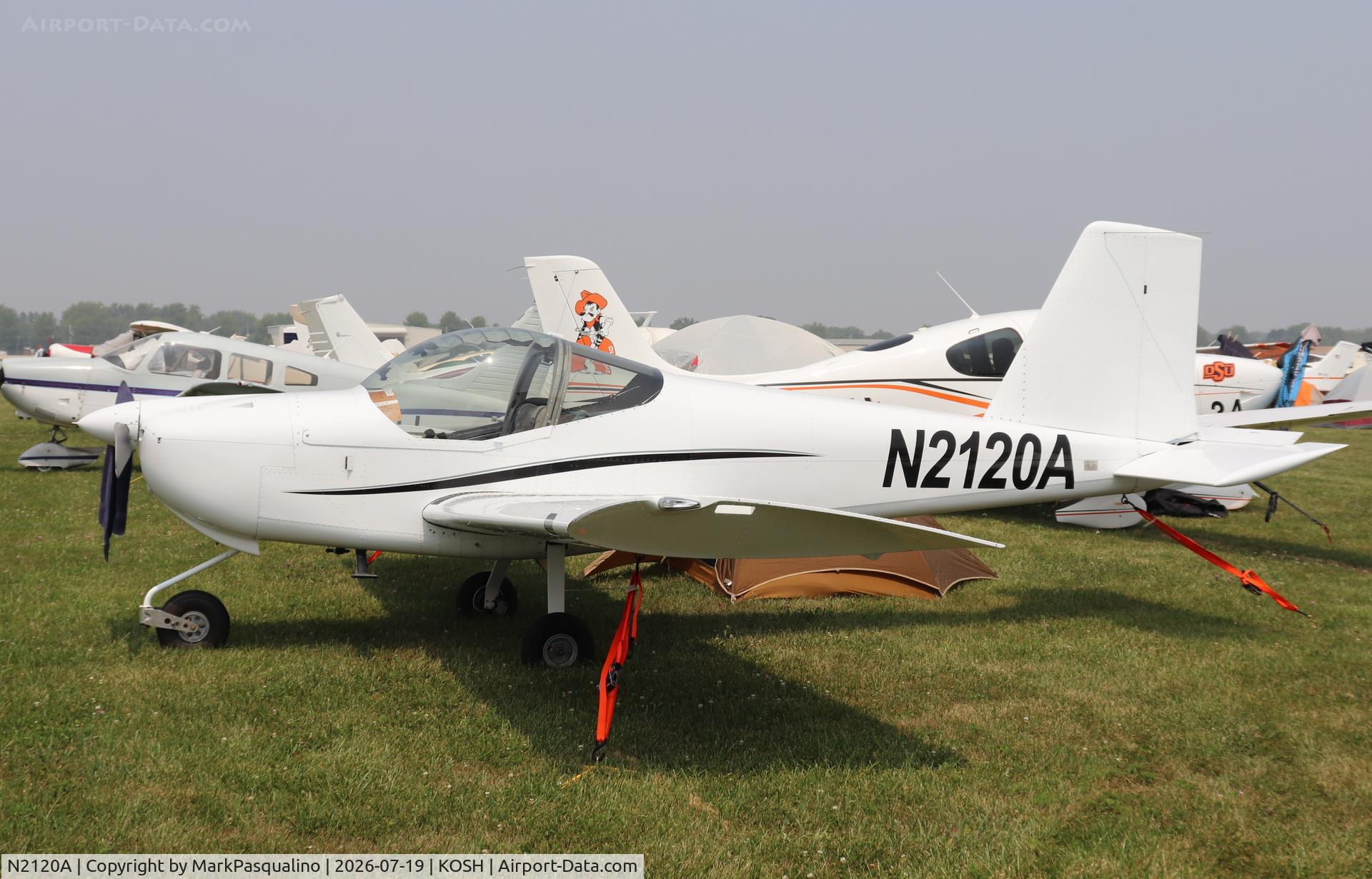 Aircraft N2120A, 2025 Vans RV-12IS, c/n 12187, Vans RV-12IS, at KOSH, photo by MarkPasqualino
