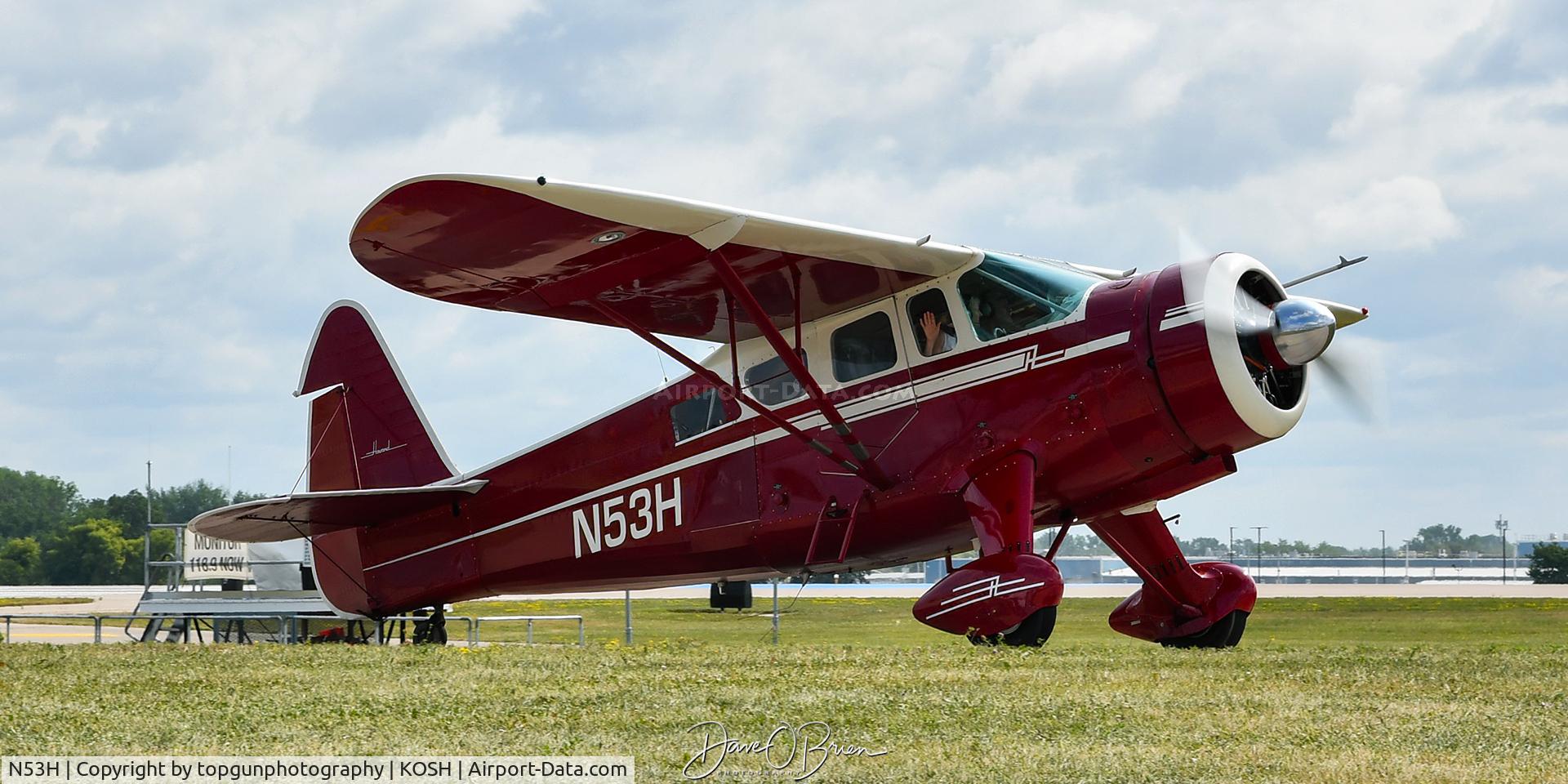 Aircraft N53H, 1947 Howard Aircraft DGA-15P, c/n 873, Oshkosh 26, at KOSH, photo by topgunphotography
