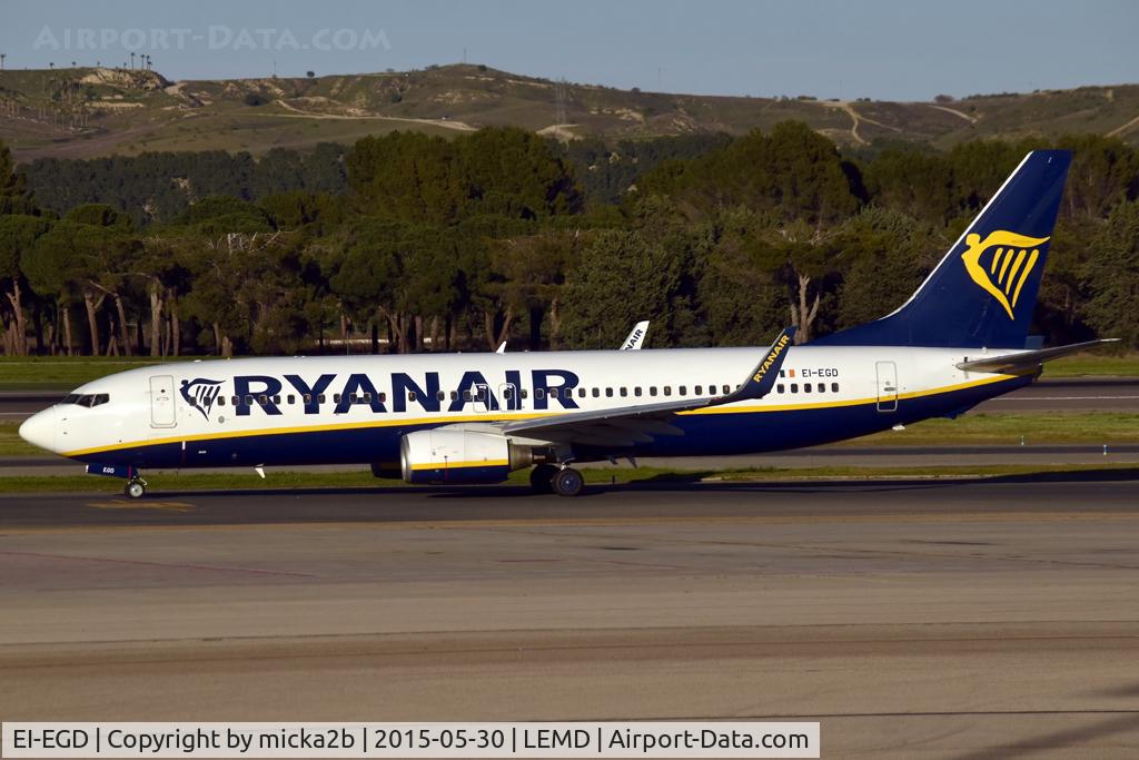 Aircraft EI-EGD, 2010 Boeing 737-8AS, c/n 34981 l/n 3420, Taxiing, at LEMD, photo by micka2b