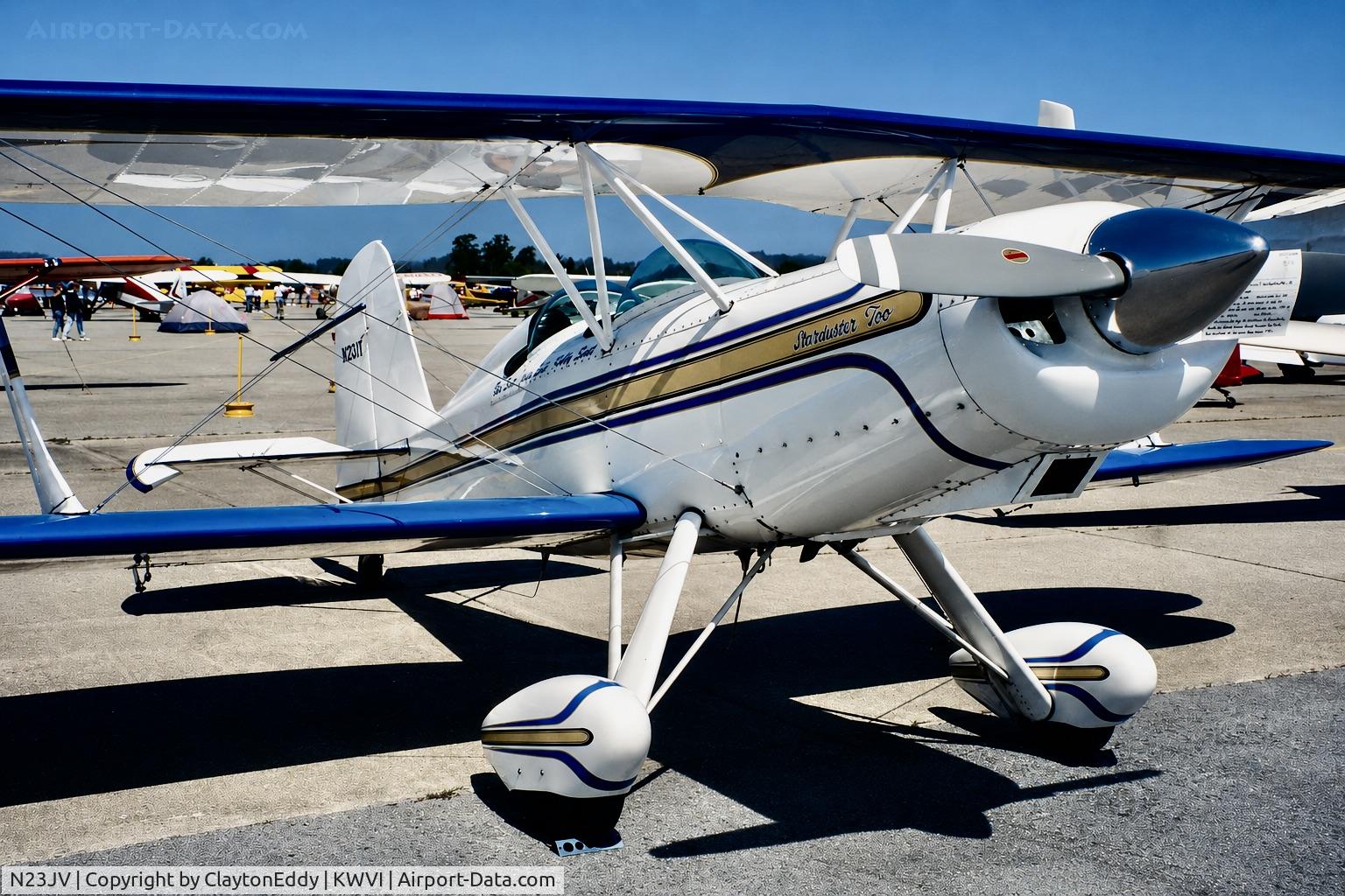 Aircraft N23JV, 1984 Stolp SA-300 Starduster Too, c/n 754-2544, Watsonville airport airshow in California 1995., at KWVI, photo by ClaytonEddy