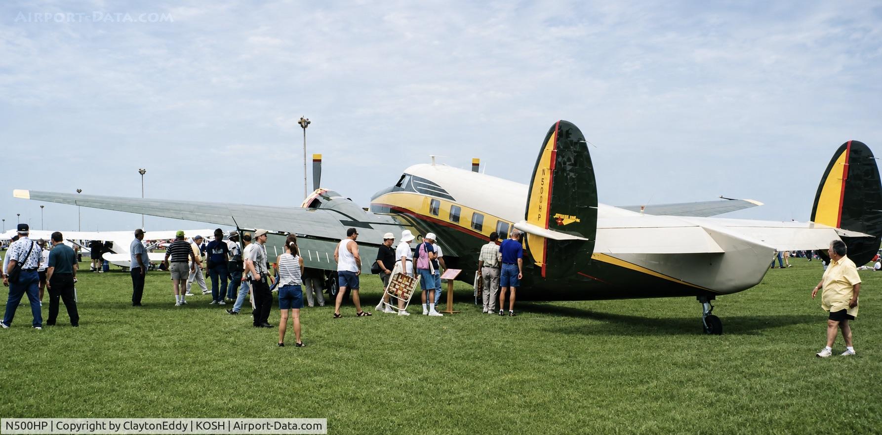 Aircraft N500HP, 1963 Dee Howard Co 500, c/n 500-105, Oshkosh airport 1990's, at KOSH, photo by ClaytonEddy