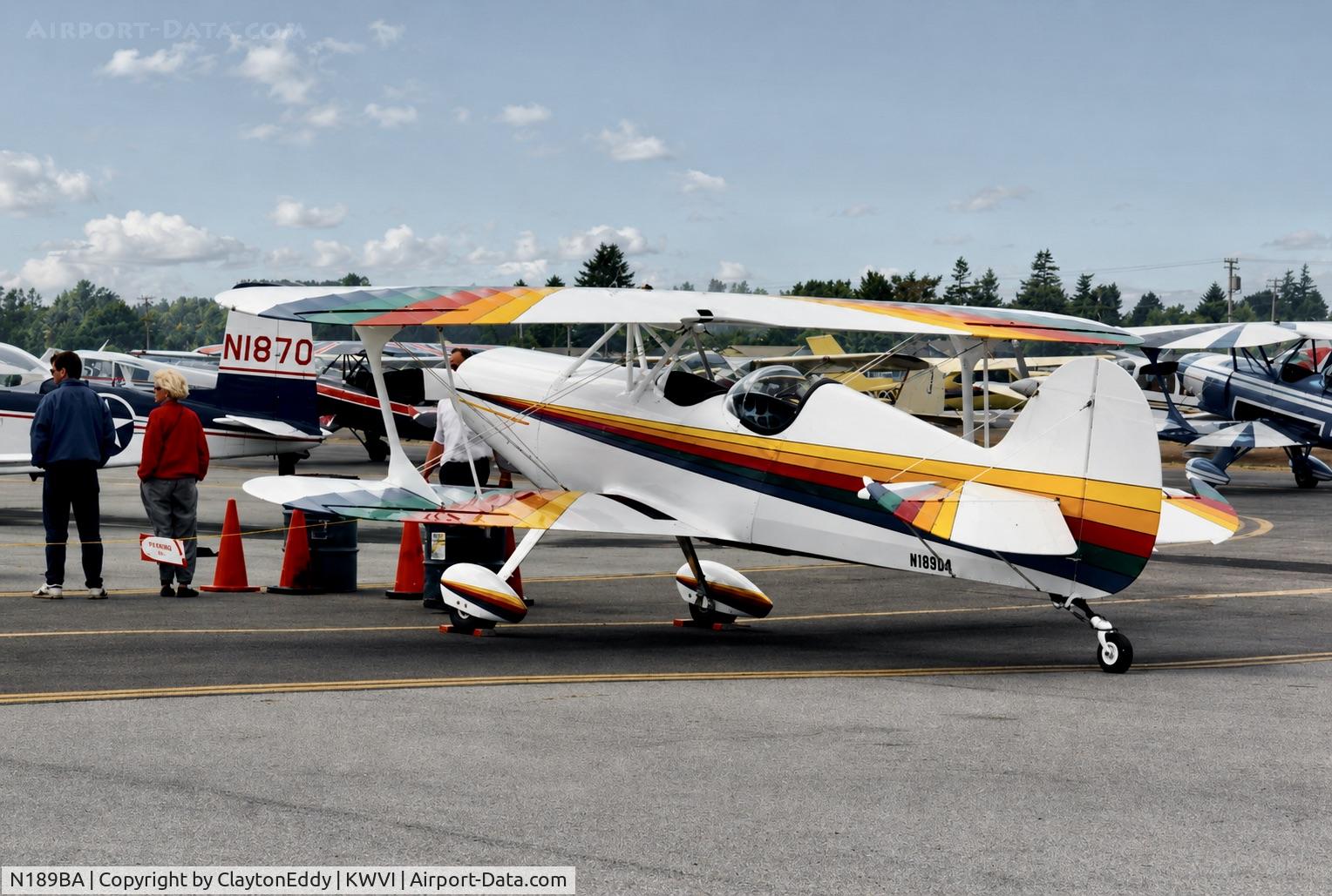 Aircraft N189BA, 1991 Steen Skybolt, c/n 001 (N189BA), Watsonville airport airshow in California 1990's, at KWVI, photo by ClaytonEddy