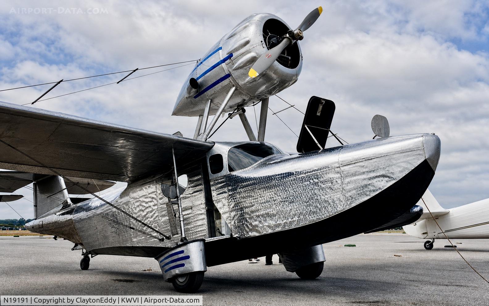 Aircraft N19191, 1946 Kaiser F5, c/n F502, Watsonville airport airshow in California 1995., at KWVI, photo by ClaytonEddy