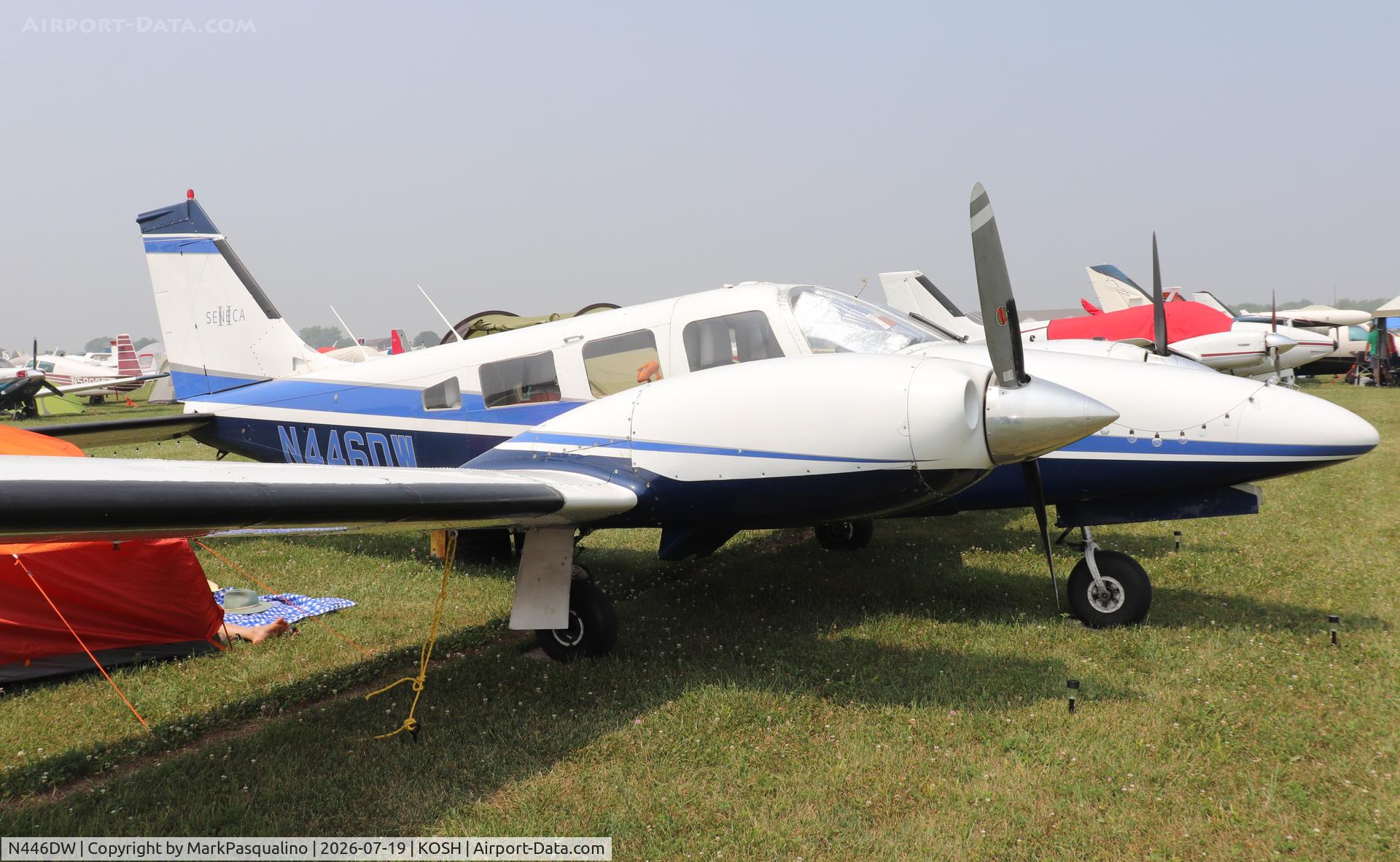 Aircraft N446DW, 1978 Piper PA-34-200T, c/n 34-7870051, Piper PA-34-200T, at KOSH, photo by MarkPasqualino