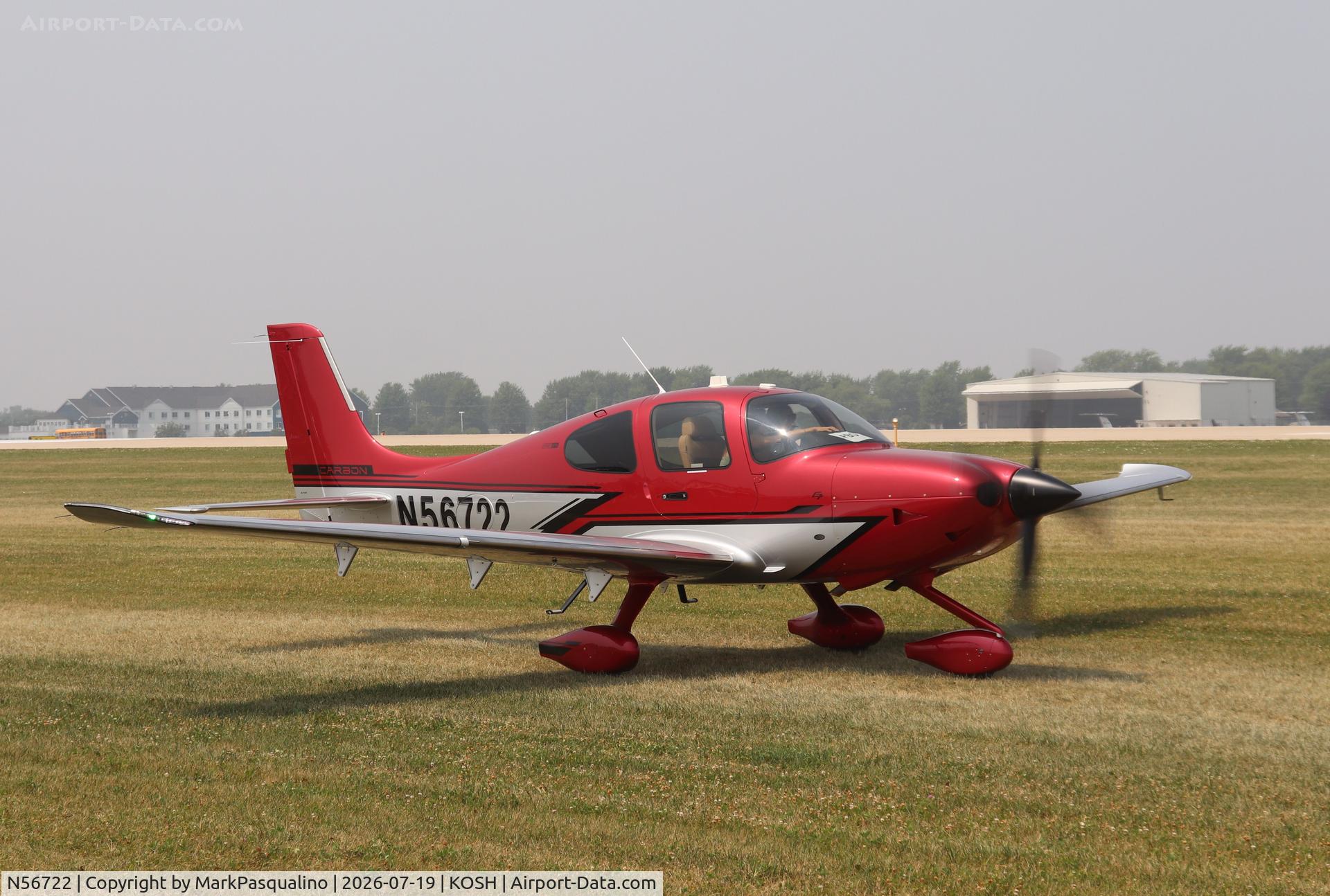 Aircraft N56722, 2026 Cirrus SR22T, c/n 11497, Cirrus SR22T, at KOSH, photo by MarkPasqualino