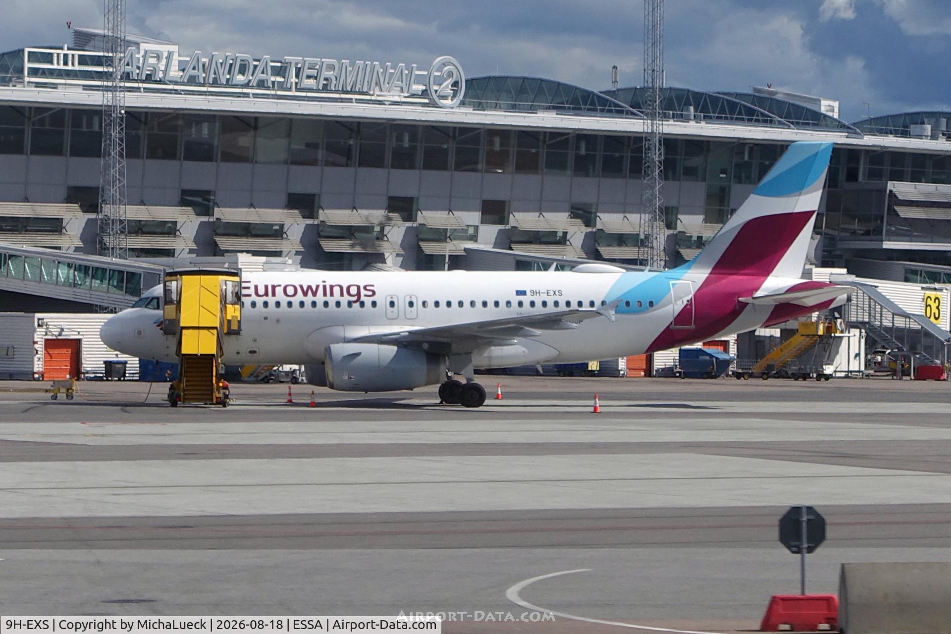 Aircraft 9H-EXS, 2012 Airbus A319-132, c/n 4998, At Arlanda, at ESSA, photo by MichaLueck