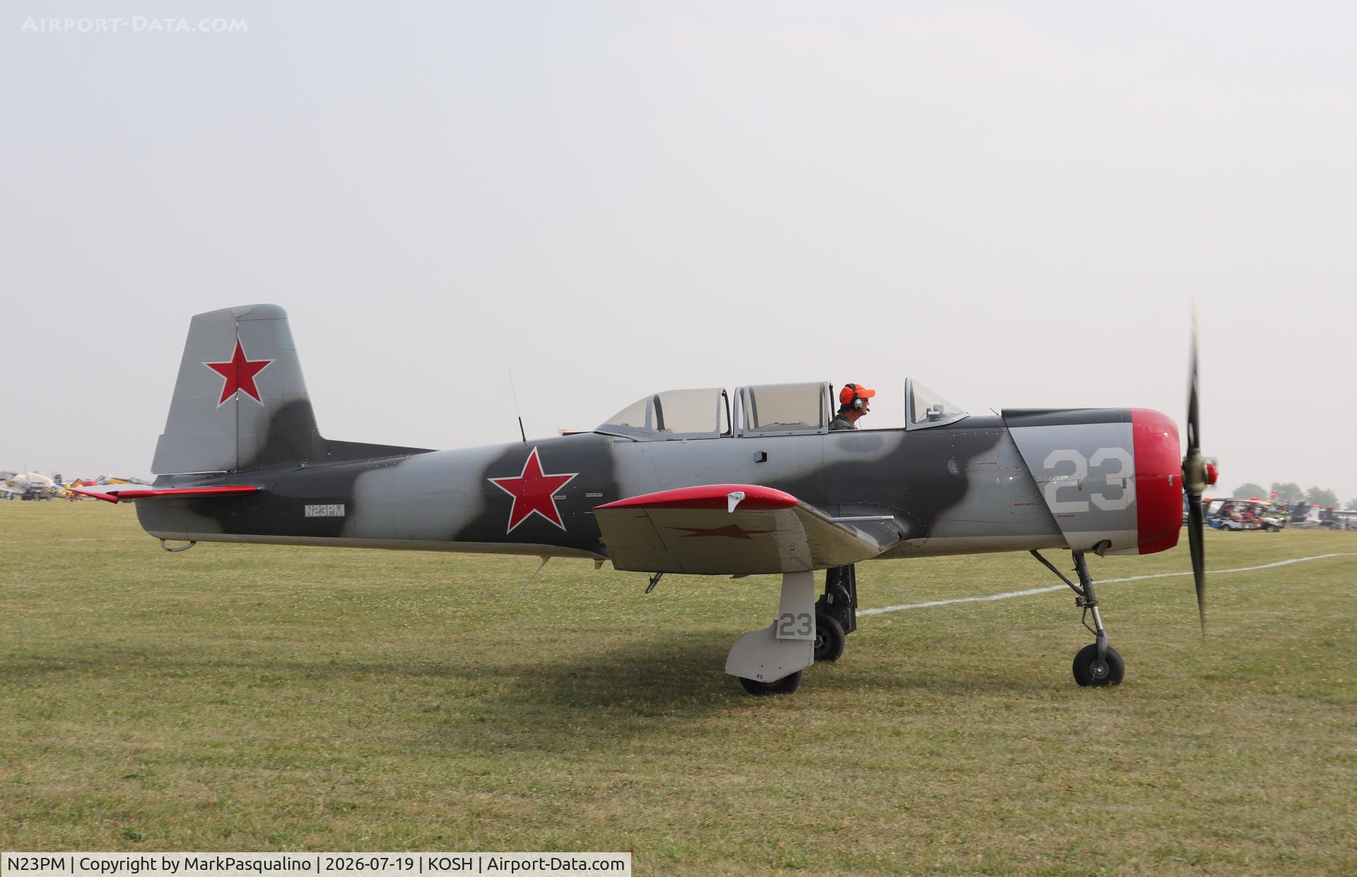 Aircraft N23PM, 1978 Nanchang CJ-6, c/n 3832012, Nanchang CJ-6, at KOSH, photo by MarkPasqualino