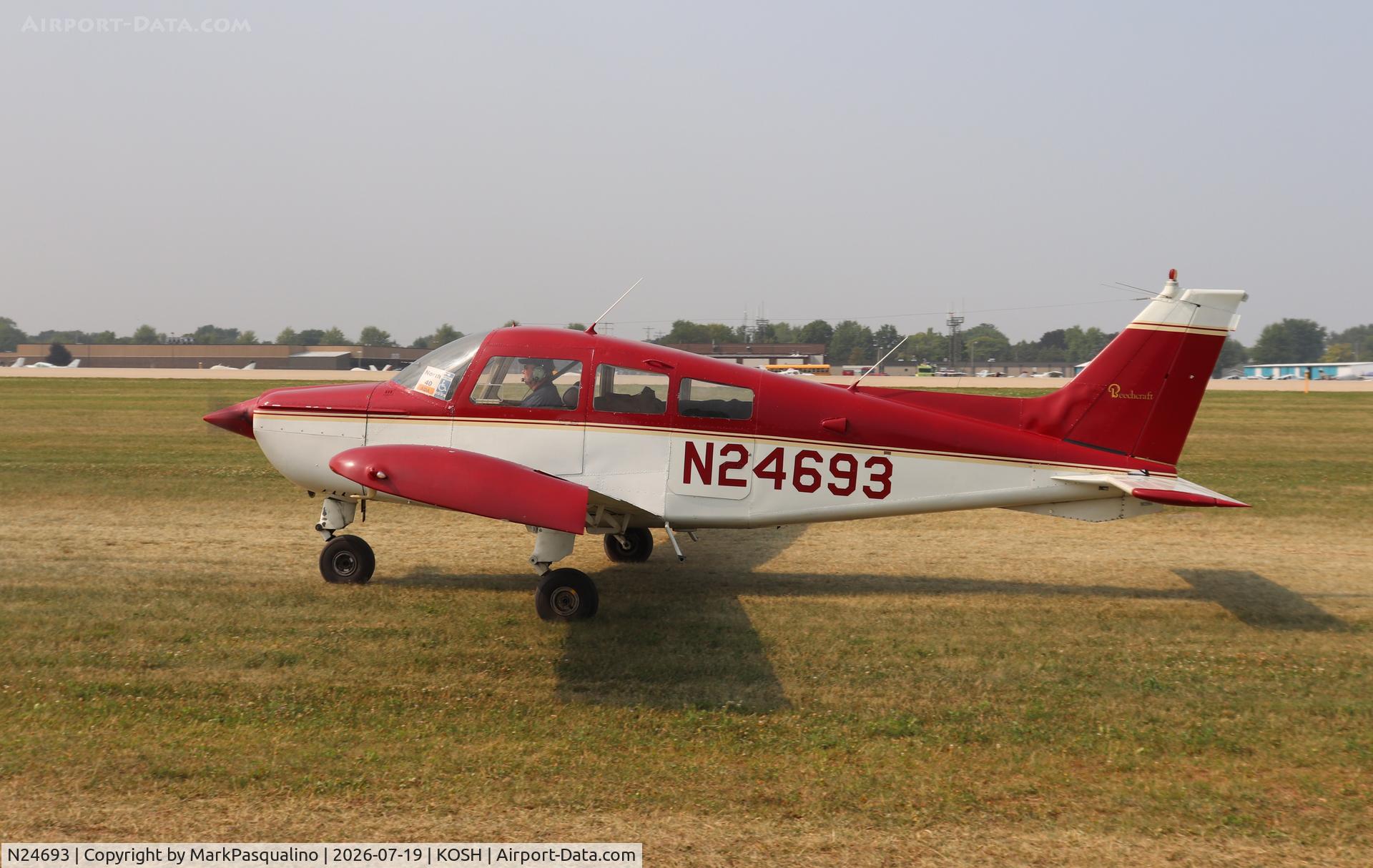 Aircraft N24693, 1973 Beech C23 Sundowner 180, c/n M-1443, Beech C23, at KOSH, photo by MarkPasqualino
