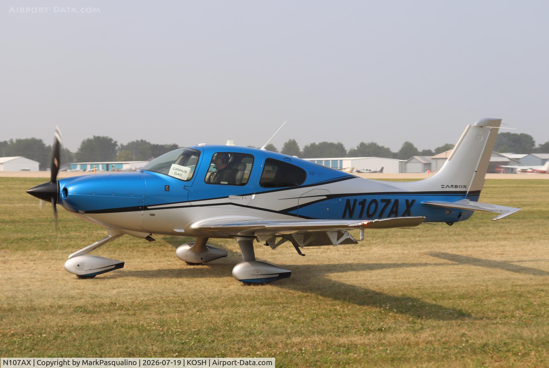 Aircraft N107AX, 2017 Cirrus Design Corp SR22T, c/n 1519, Cirrus SR22T, at KOSH, photo by MarkPasqualino